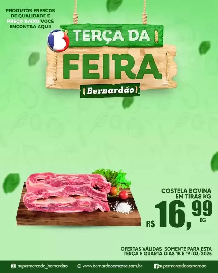 Encarte de Encarte Supermercado Bernardão 18 de março até 19 de março 2025 - Pagina 2