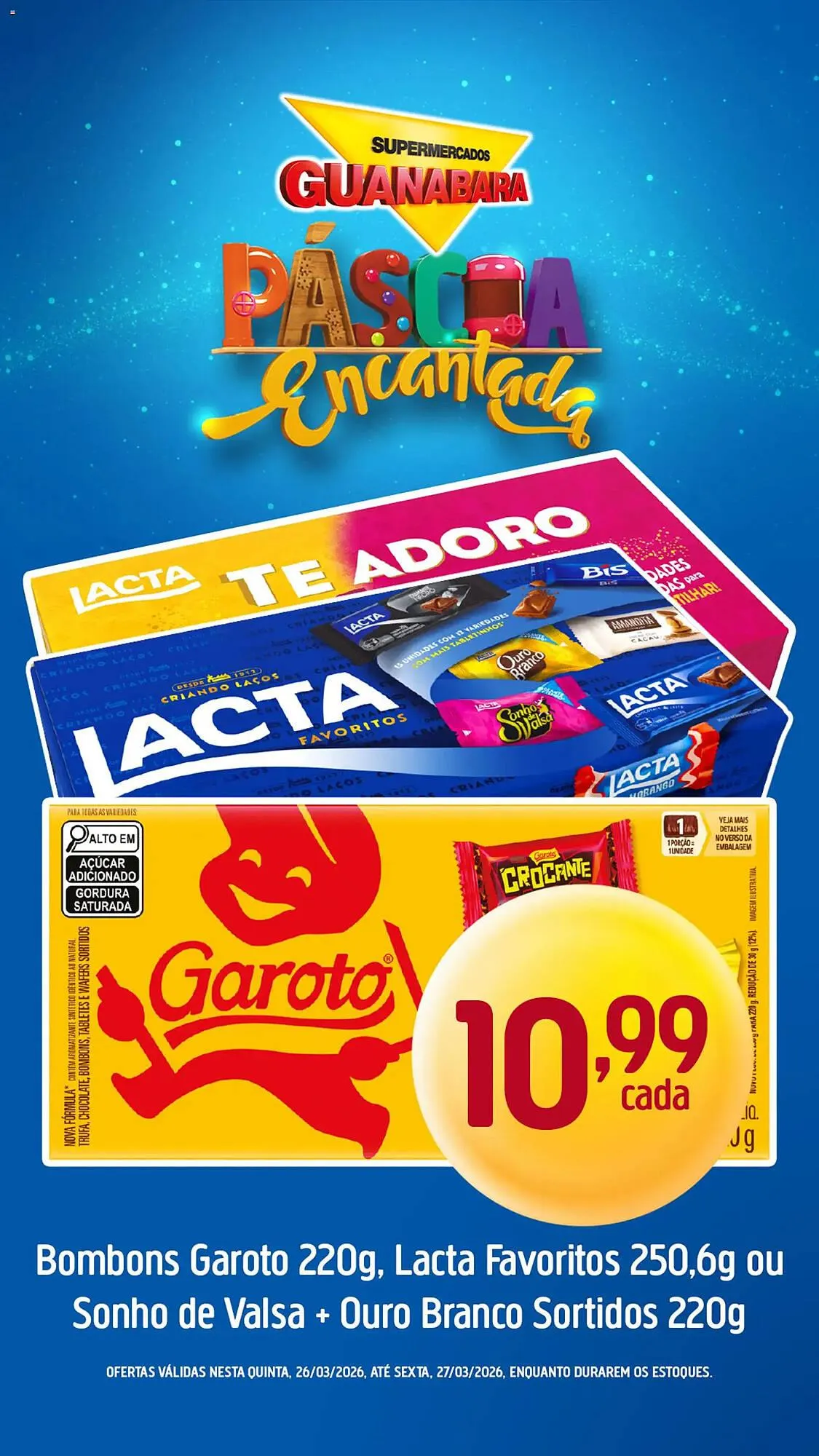 Encarte de Encarte Supermercados Guanabara 26 de março até 27 de março 2026 - Pagina 1