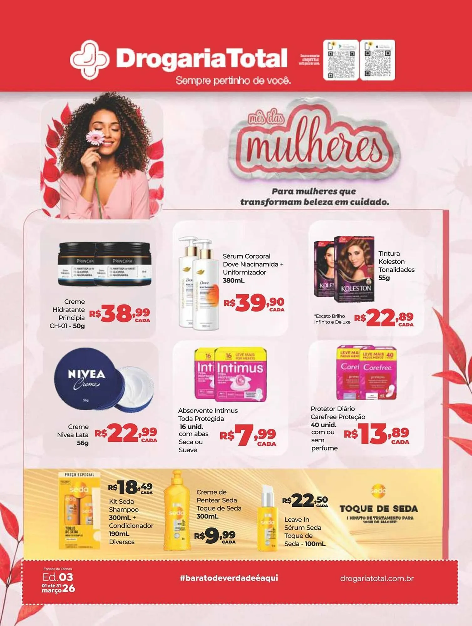 Encarte de Catálogo Drogaria Total 1 de março até 26 de março 2026 - Pagina 1