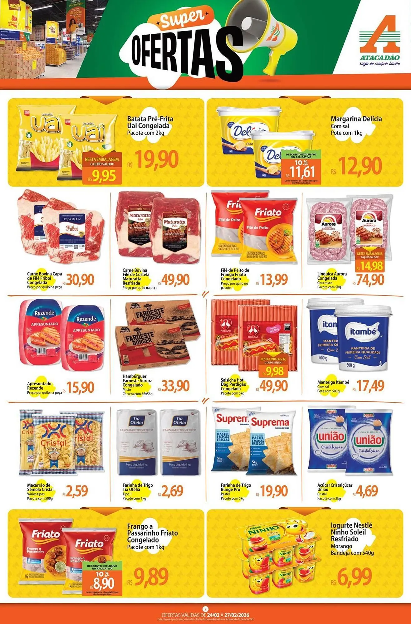 Encarte de Folheto Atacadão 24 de fevereiro até 27 de fevereiro 2026 - Pagina 2