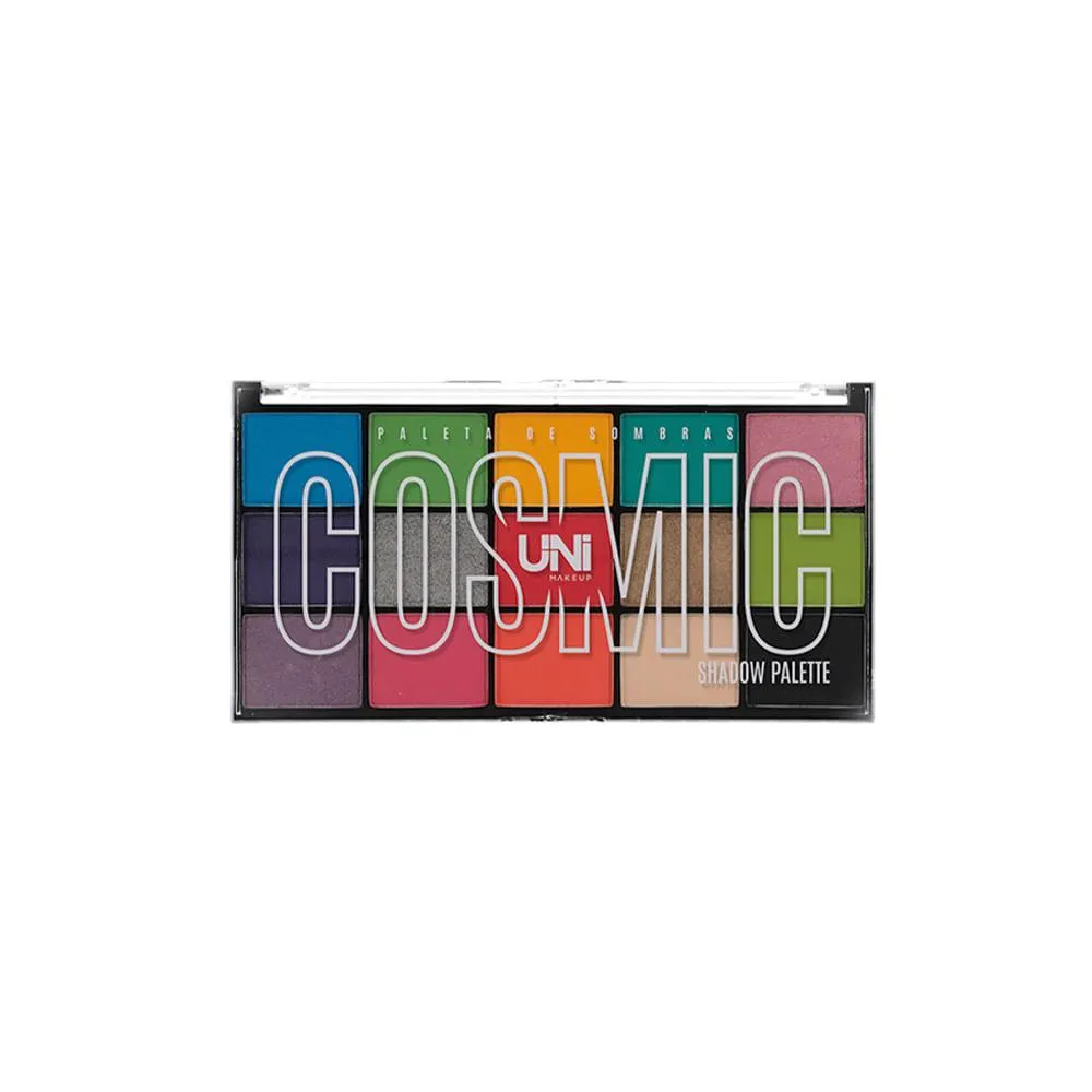 Paleta de Sombras Cosmic Shadow 15 Cores UNSO282D - Unimakeup