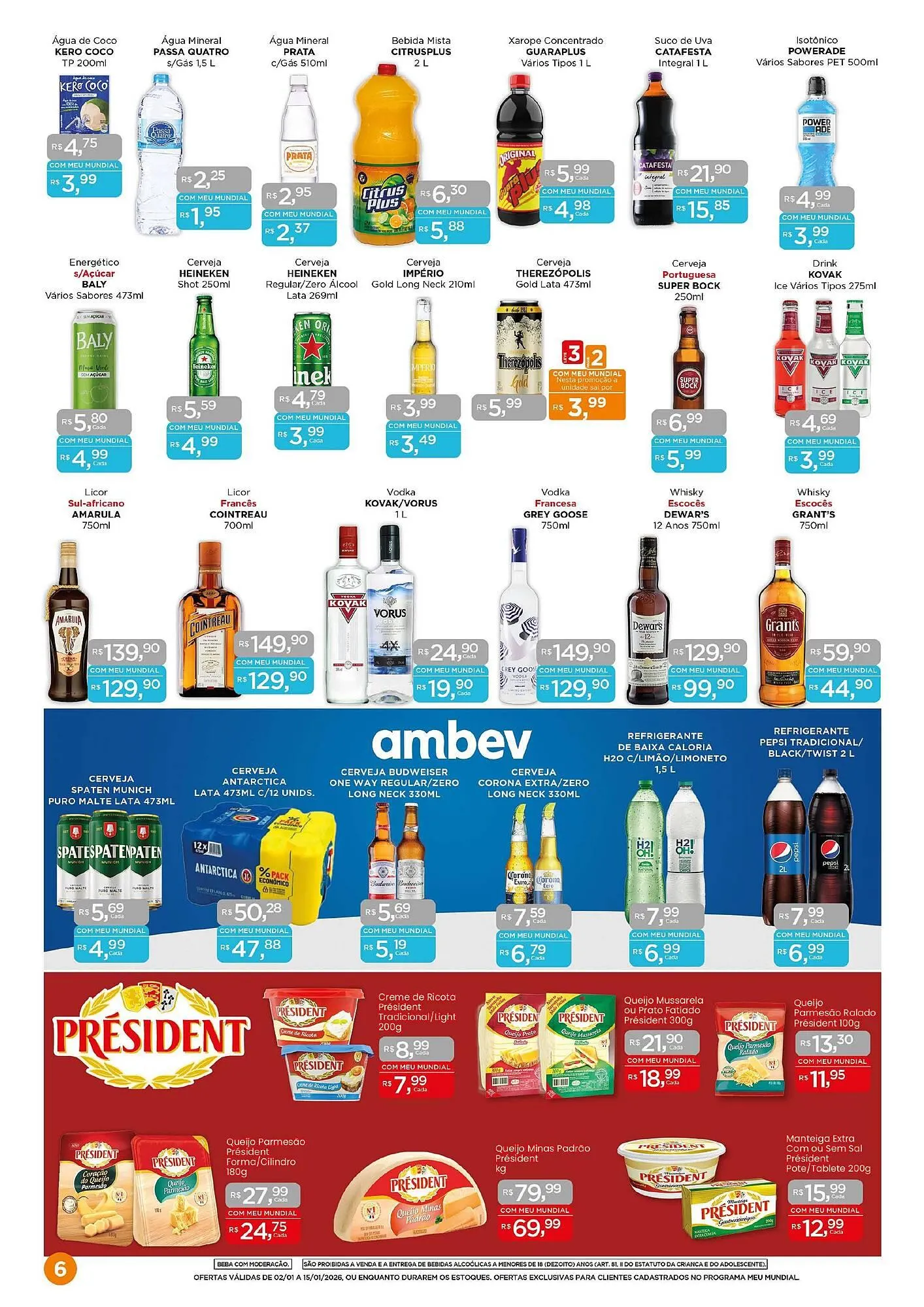 Encarte de Encarte Supermercados Mundial 2 de janeiro até 15 de janeiro 2026 - Pagina 6