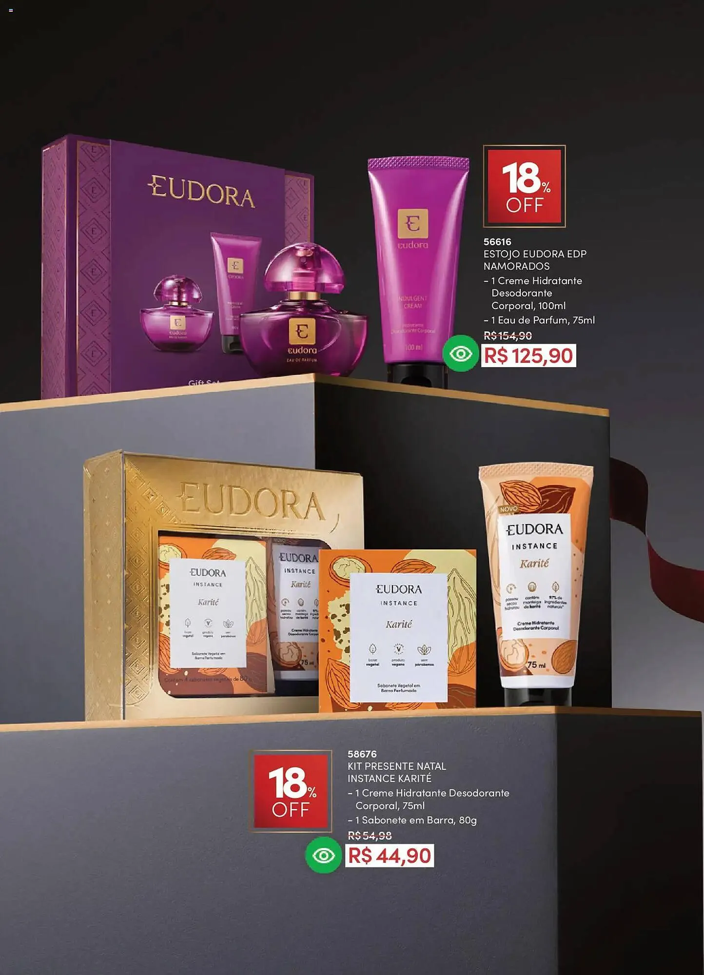 Encarte de Catálogo Eudora 17 de dezembro até 9 de janeiro 2026 - Pagina 33