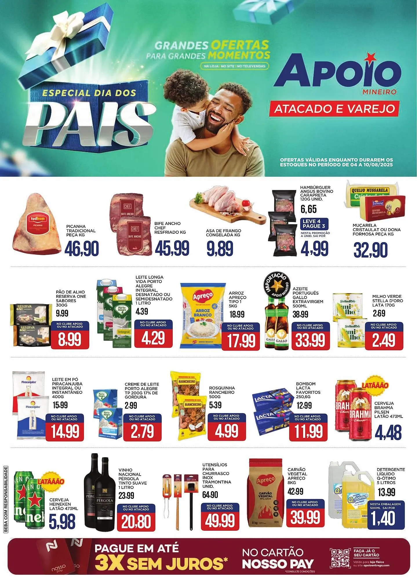 Encarte de Catálogo Apoio Mineiro 4 de agosto até 10 de agosto 2025 - Pagina 1