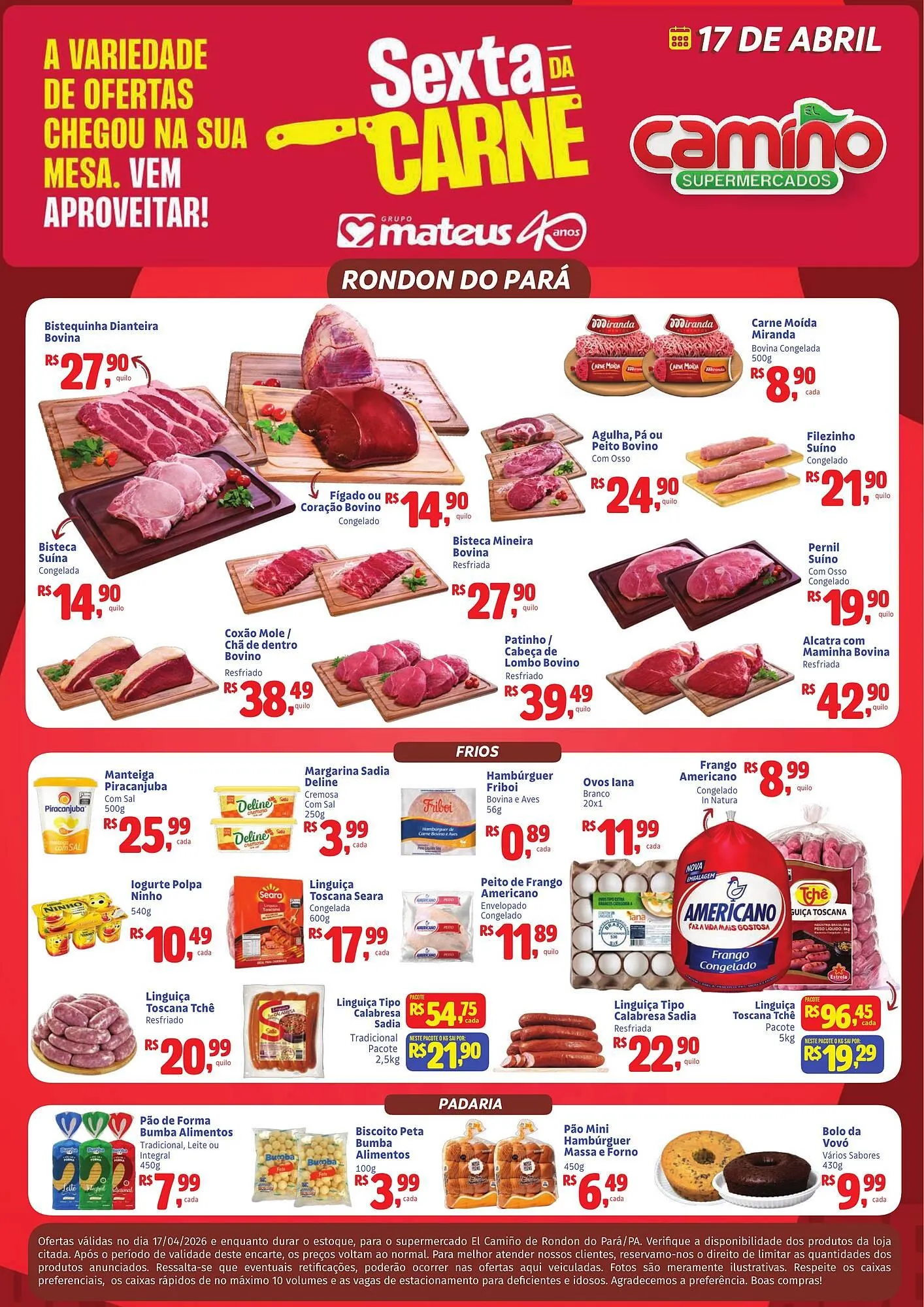 Encarte de Catálogo Camiño supermercados 17 de abril até 17 de abril 2026 - Pagina 1
