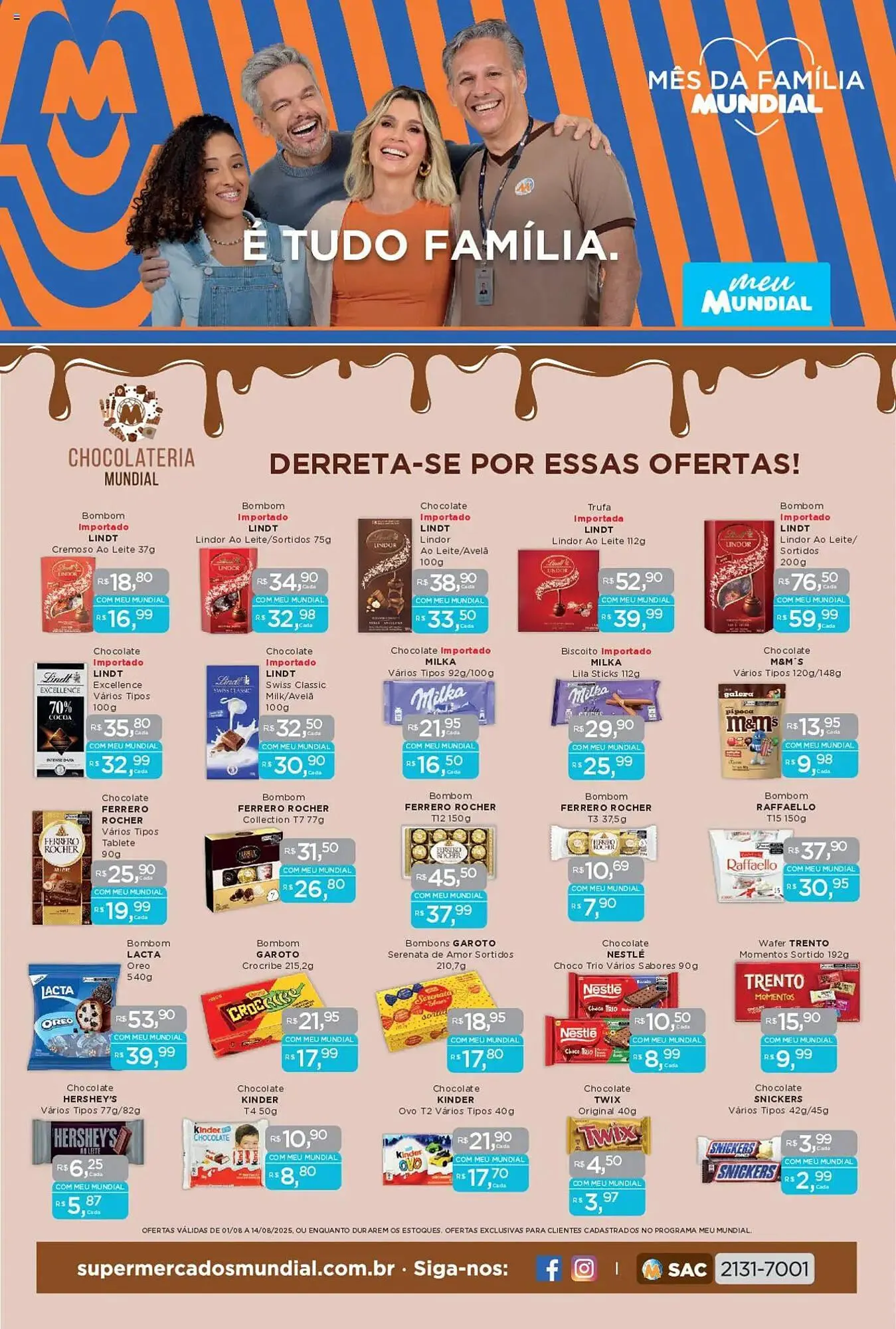 Encarte de Catálogo Supermercados Mundial 1 de agosto até 14 de agosto 2025 - Pagina 1