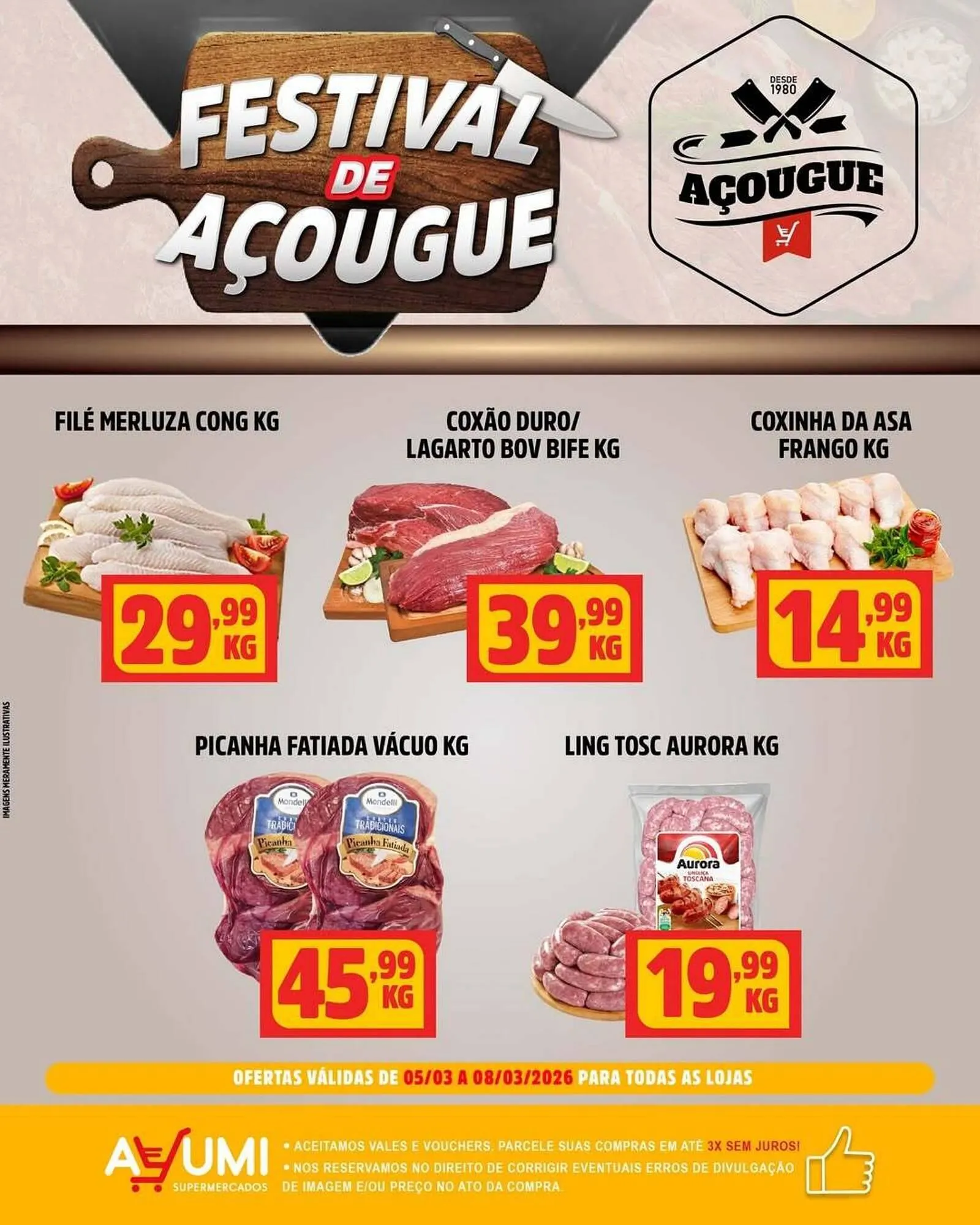 Encarte de Folheto Ayumi Supermercados 5 de março até 8 de março 2026 - Pagina 1