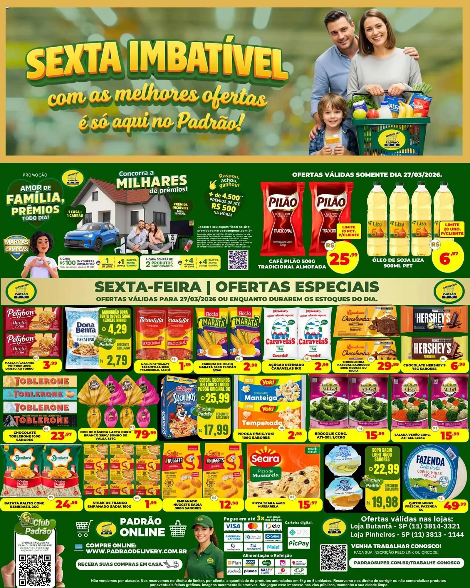 Encarte de Folheto Supermercado Padrão 23 de março até 27 de março 2026 - Pagina 1