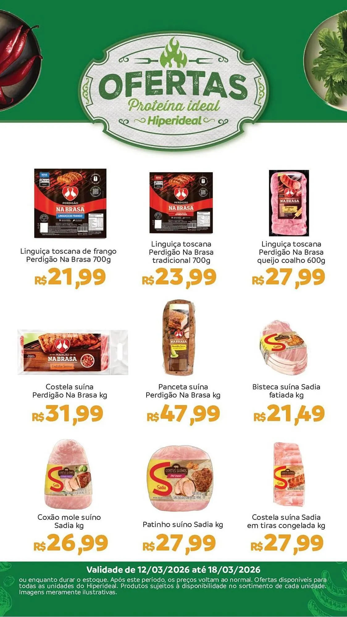 Encarte de Catálogo Hiperideal Supermercados 12 de março até 18 de março 2026 - Pagina 1