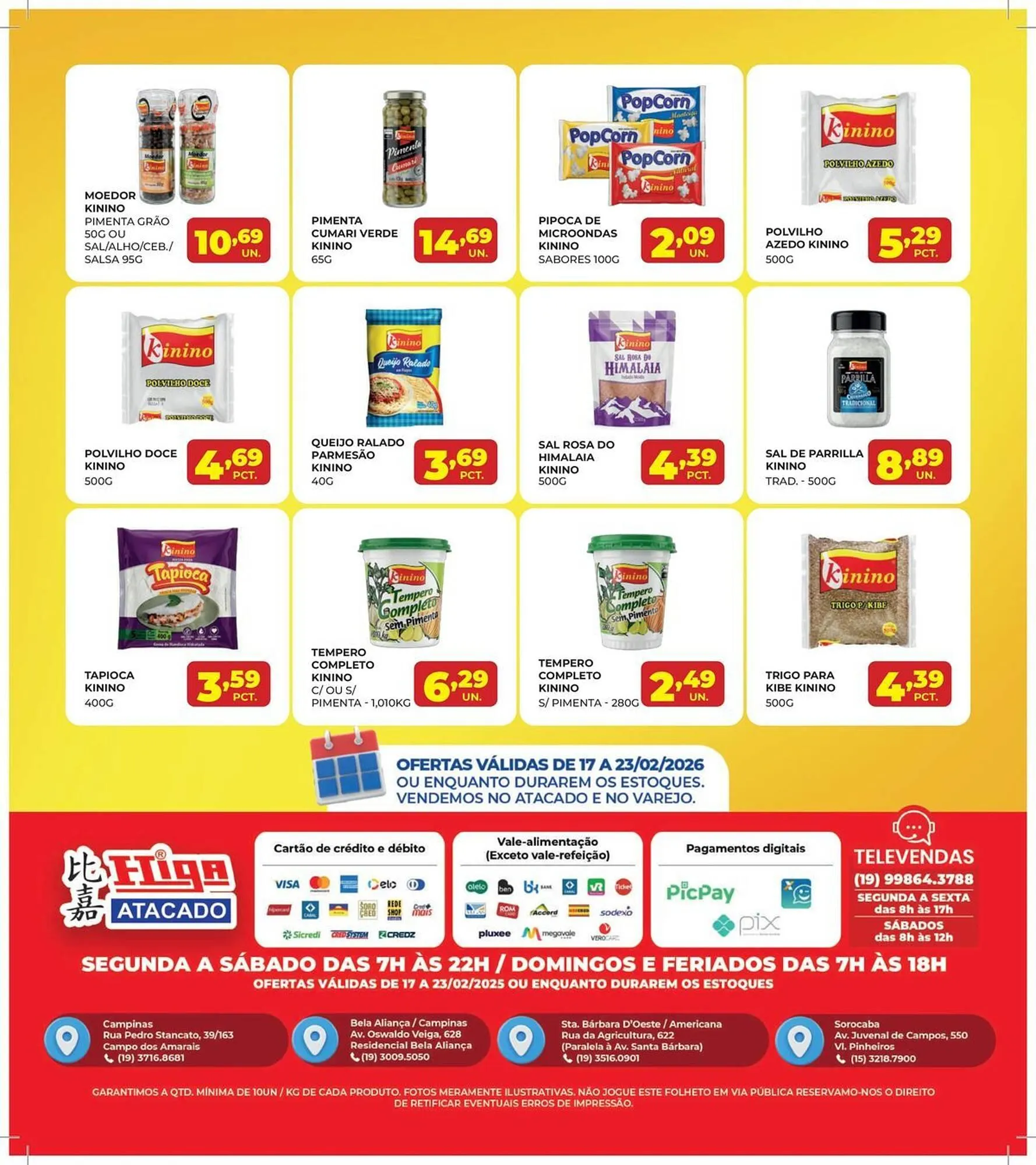 Encarte de Folheto Higa Atacado 17 de fevereiro até 23 de fevereiro 2026 - Pagina 2