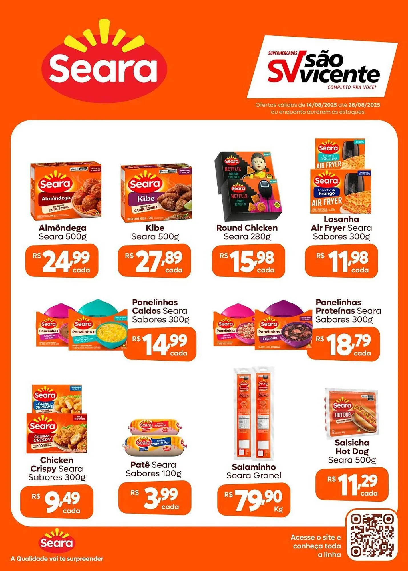 Encarte de Catálogo Supermercados São Vicente 14 de agosto até 28 de agosto 2025 - Pagina 1