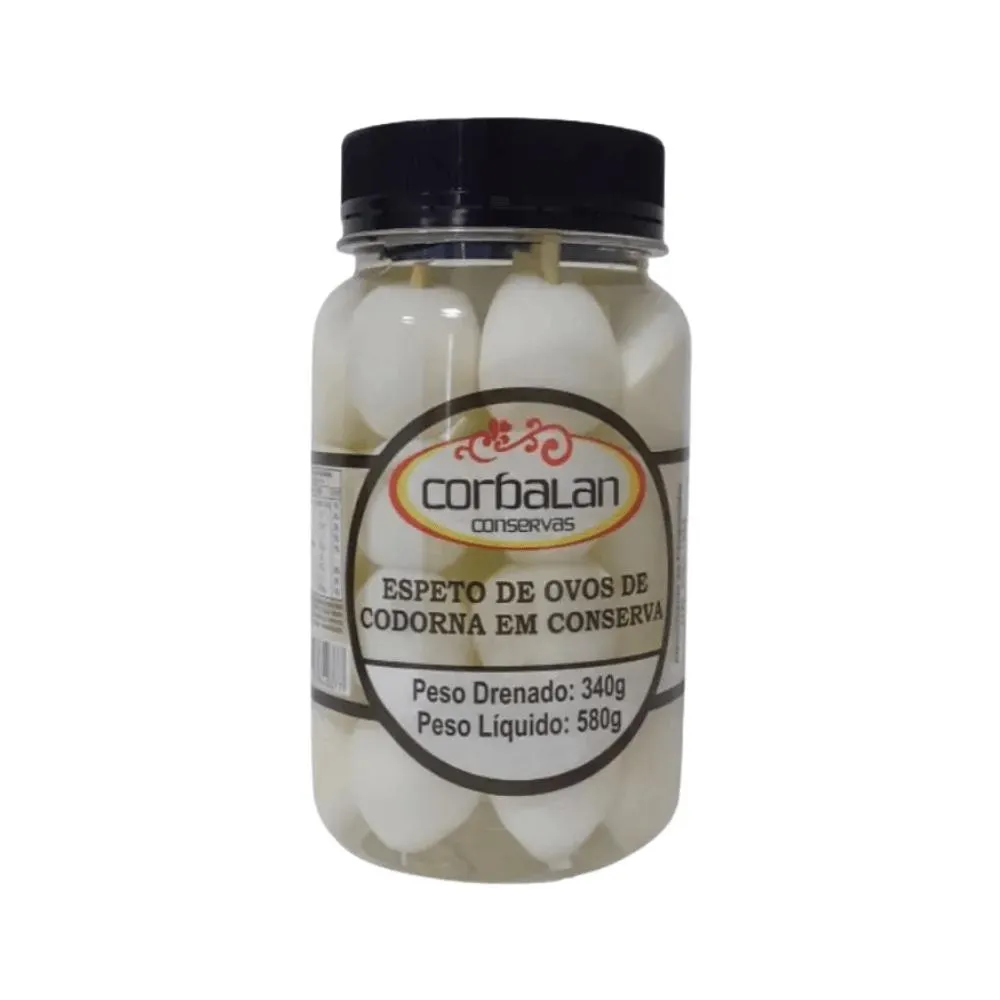 Espeto De Ovo Codorna Conserva Corbalan 340g | Oba Hortifruti
