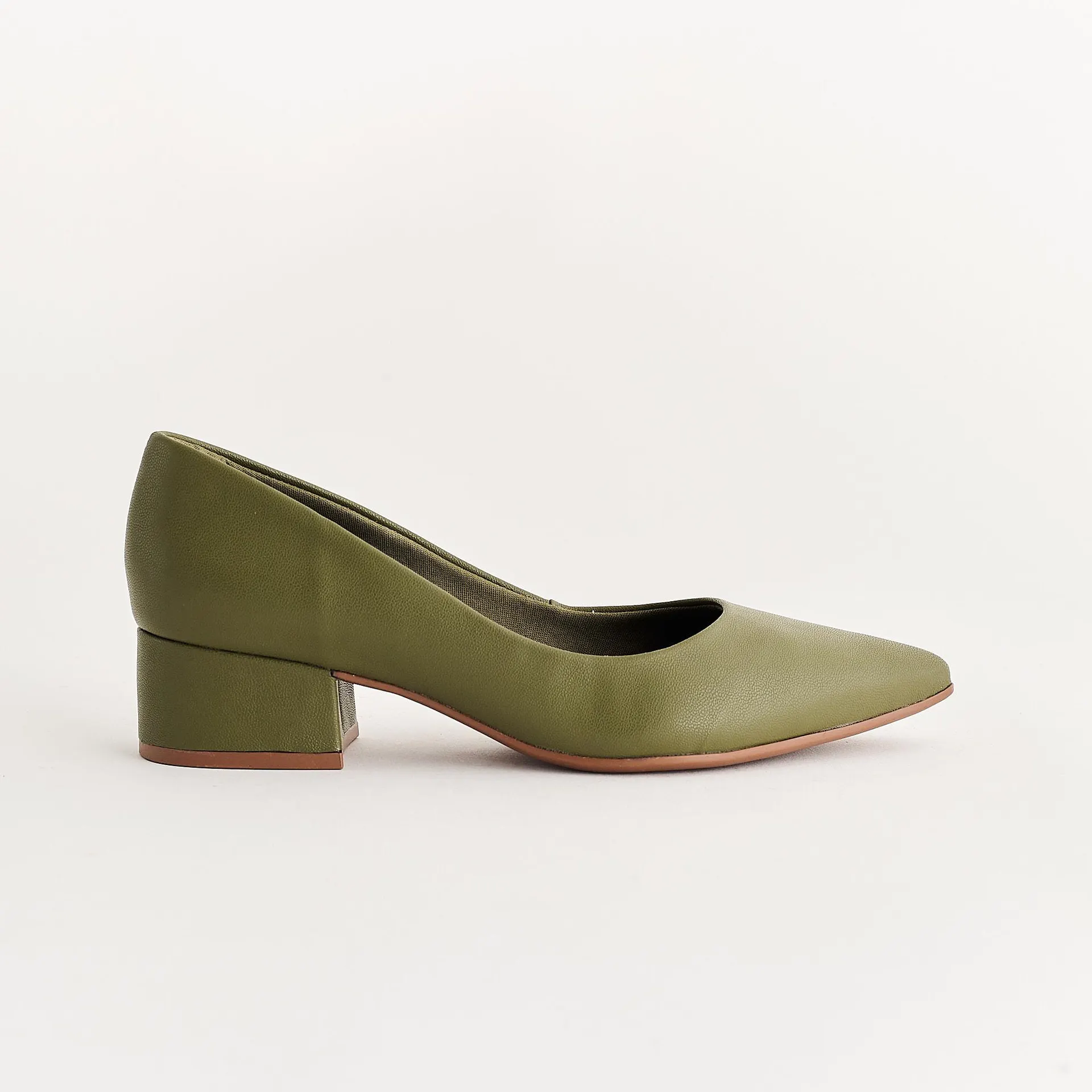 Scarpin Bico Fino - VERDE OLIVE
