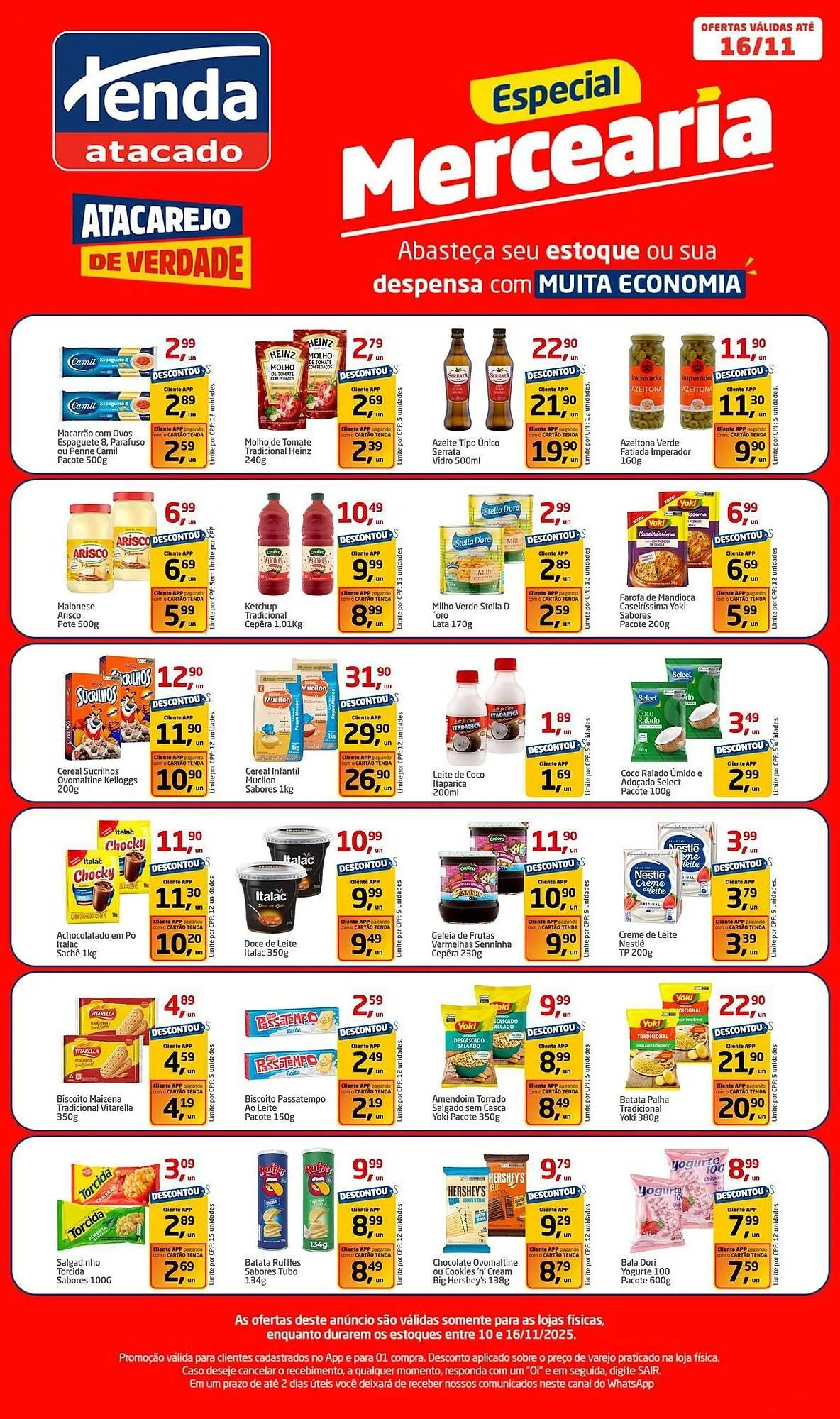 Encarte de Folheto Tenda Atacado 10 de novembro até 16 de novembro 2025 - Pagina 1