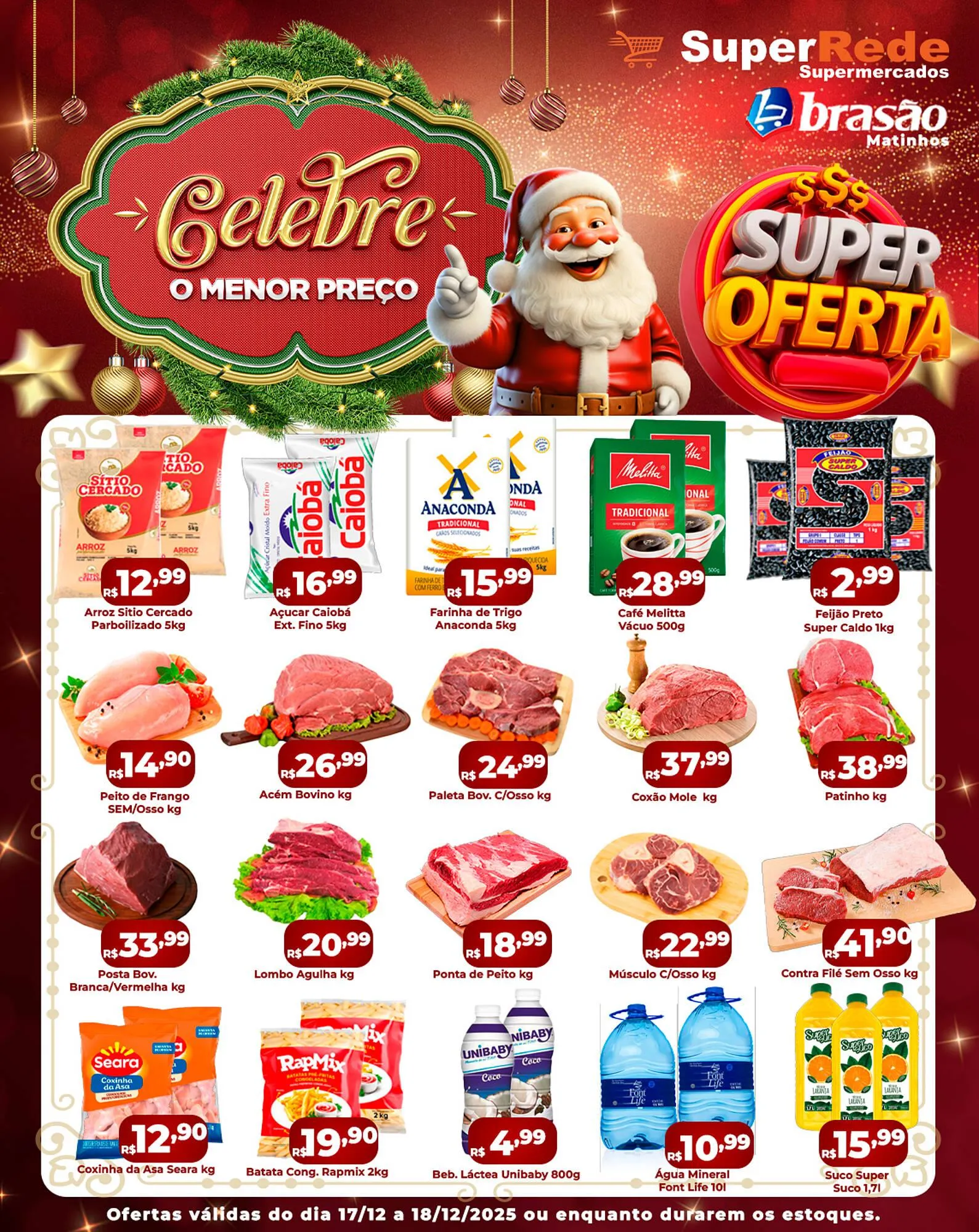 Encarte de Catálogo Super Rede Atacadista 17 de dezembro até 18 de dezembro 2025 - Pagina 1
