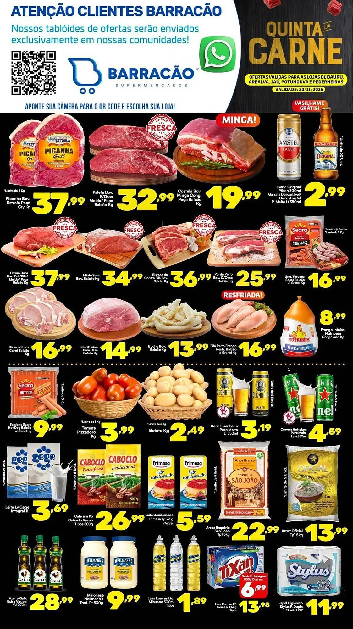 Encarte de Catálogo Barracão Supermercado 21 de novembro até 24 de novembro 2025 - Pagina 1