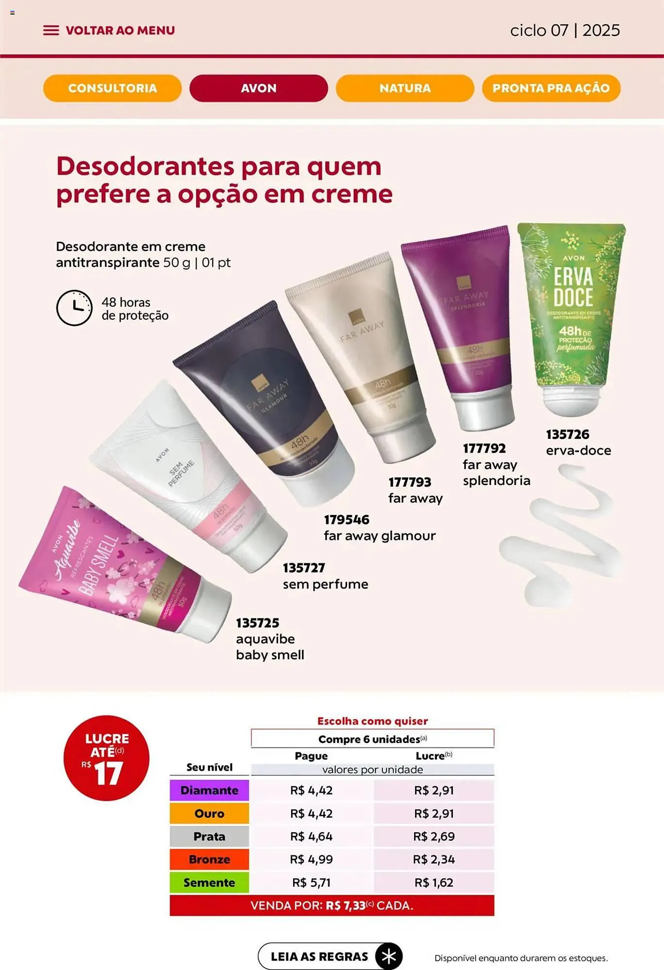 Encarte de Catálogo Avon 3 de abril até 1 de maio 2025 - Pagina 28