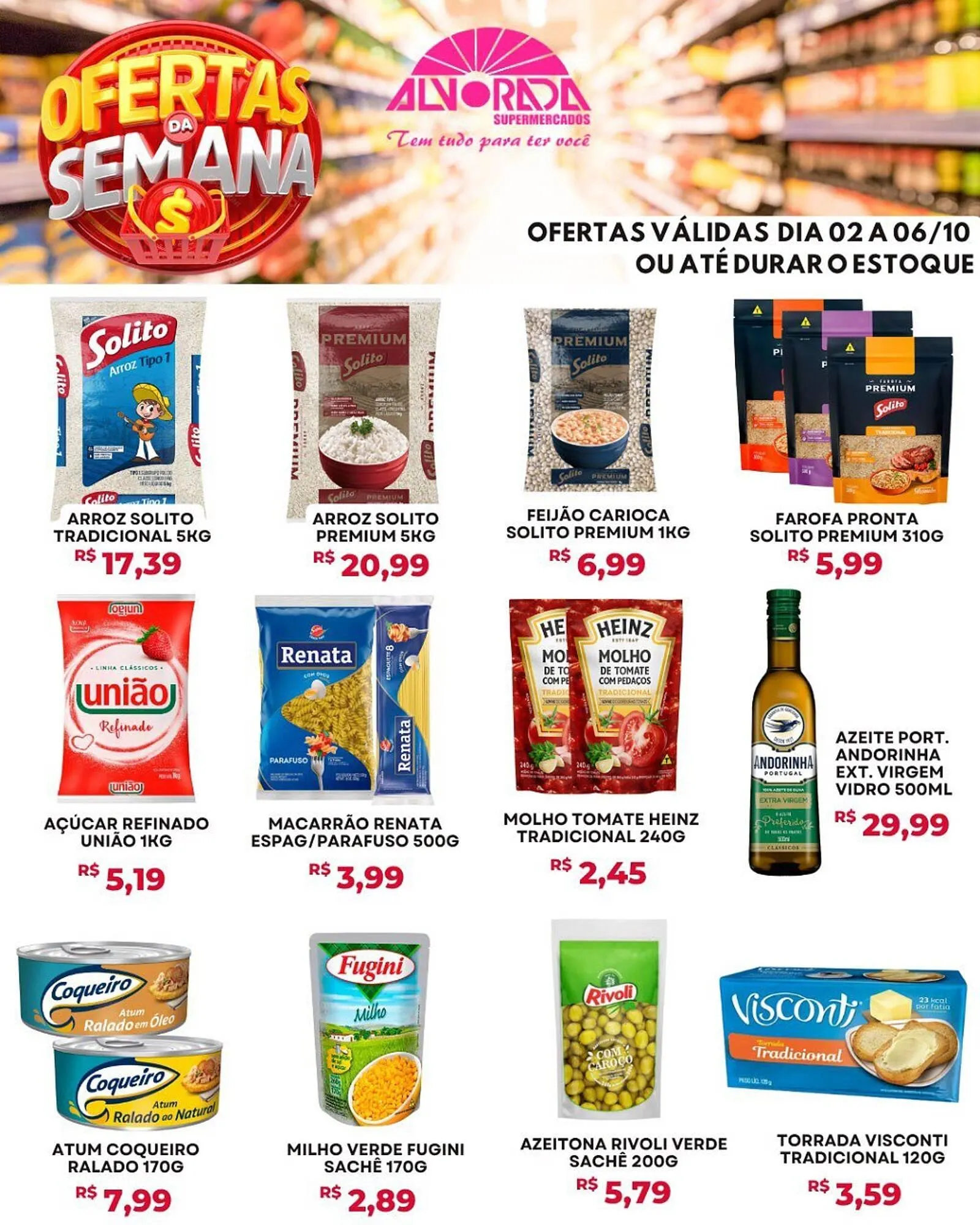 Encarte de Catálogo Alvorada Supermercados 2 de outubro até 6 de outubro 2025 - Pagina 1