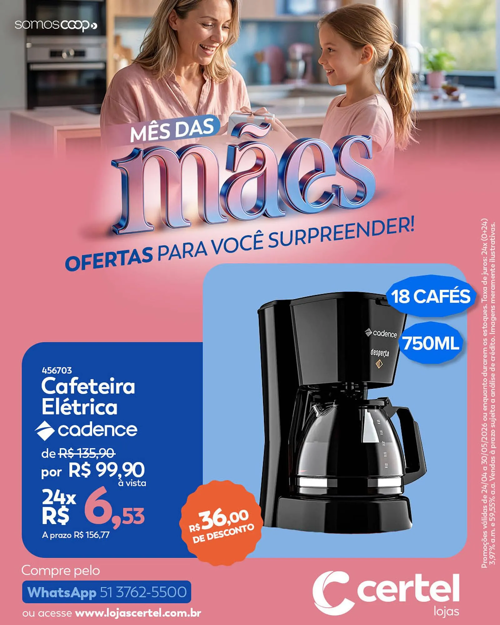 Encarte de Folheto Lojas Certel 24 de abril até 30 de maio 2026 - Pagina 1