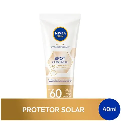 Protetor Solar Facial Nivea Sun Fluido Spot Control Luminous 630 FPS60 40ml