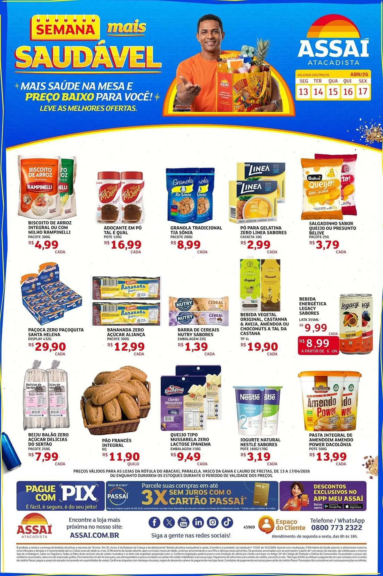 Encarte de Encarte Assaí Atacadista 13 de abril até 17 de abril 2026 - Pagina 1