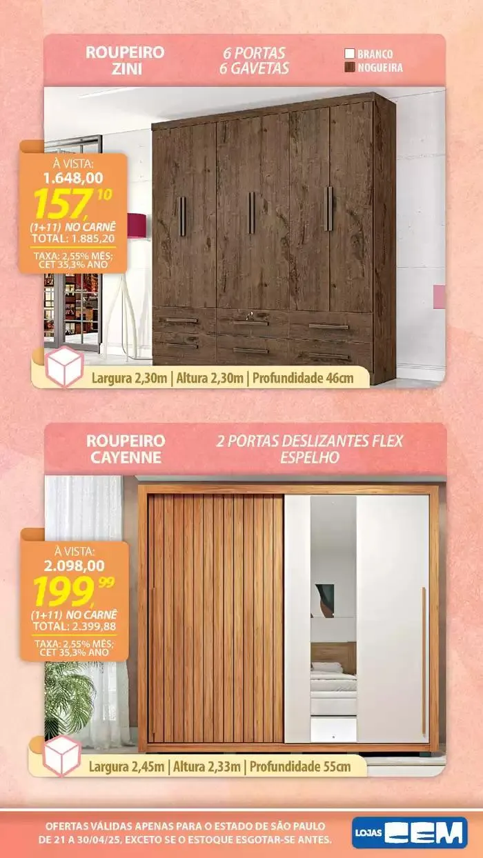 Encarte de Encarte Lojas Cem 18 de abril até 30 de abril 2025 - Pagina 94