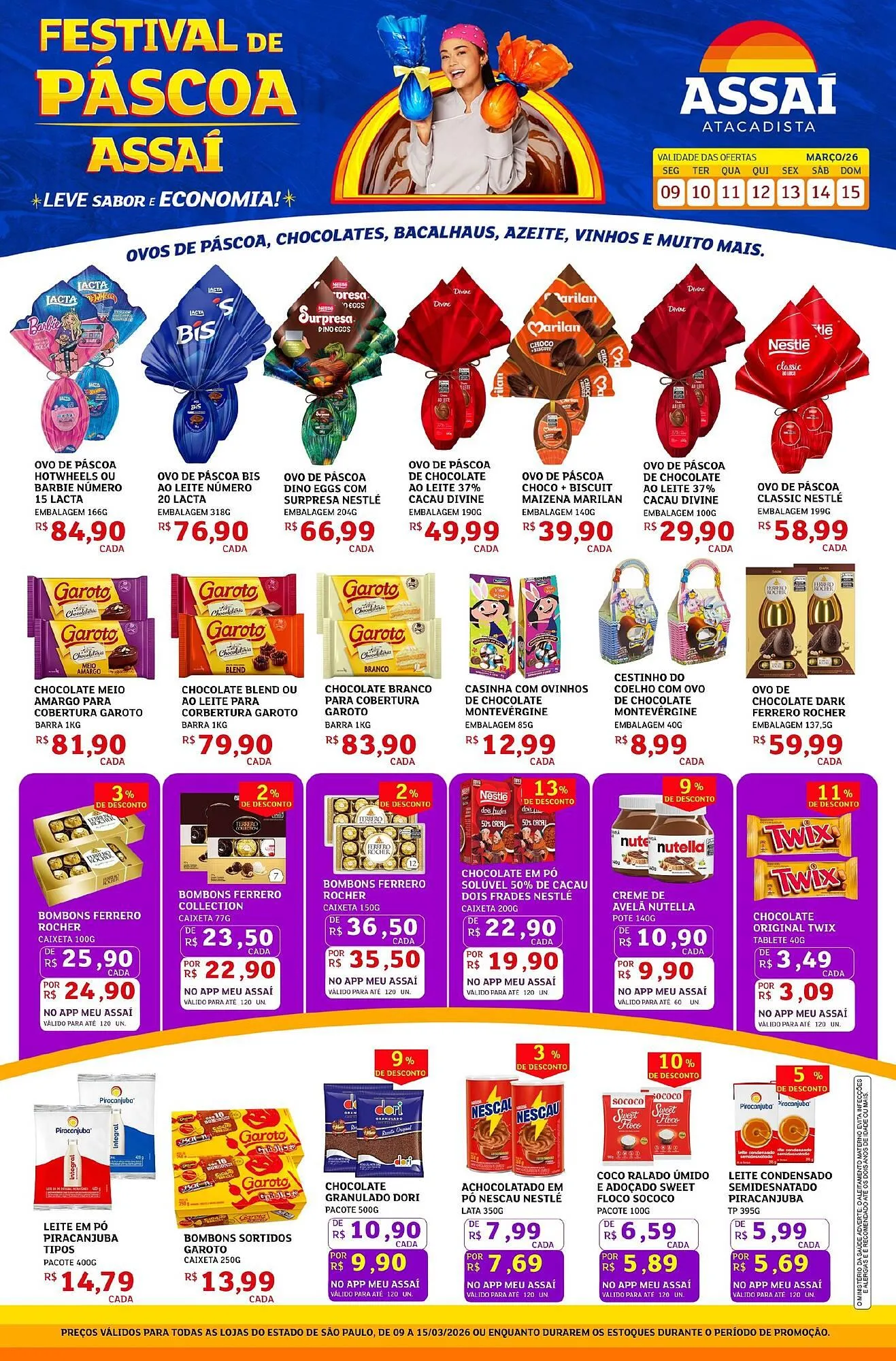 Encarte de Encarte Assaí Atacadista 9 de março até 15 de março 2026 - Pagina 1