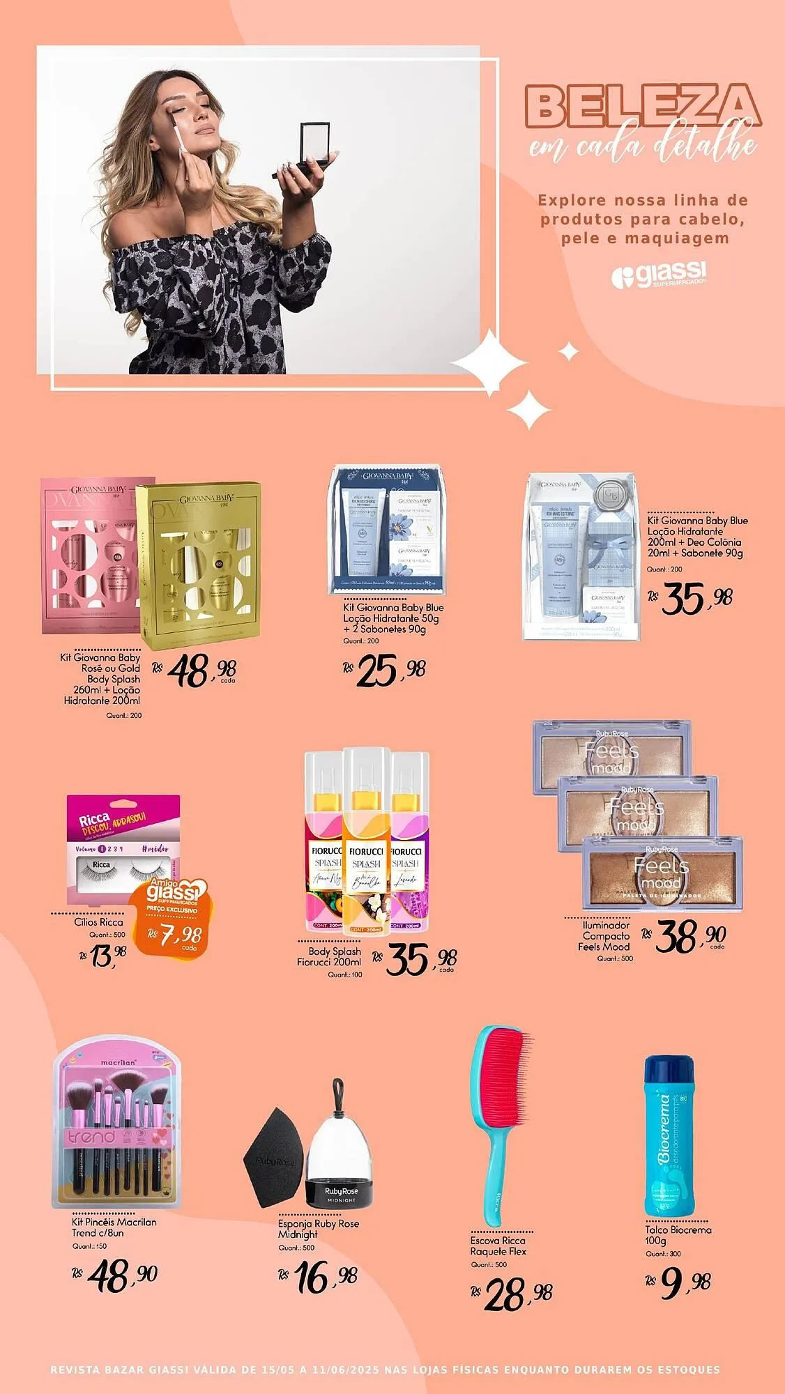 Encarte de Catálogo Giassi Supermercados 15 de maio até 11 de junho 2025 - Pagina 8