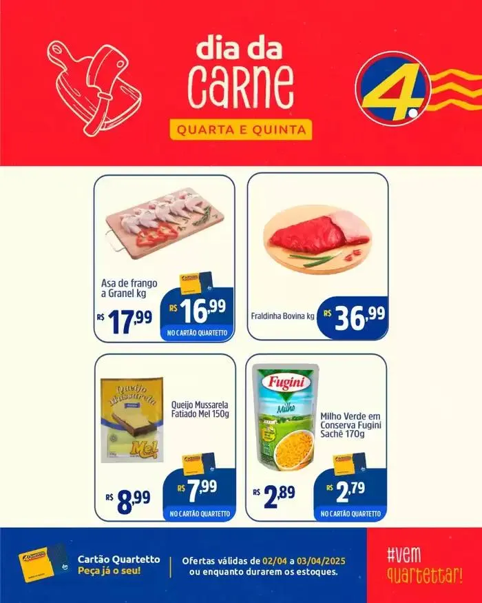 Encarte de Encarte Quartetto Supermercados 2 de abril até 3 de abril 2025 - Pagina 2