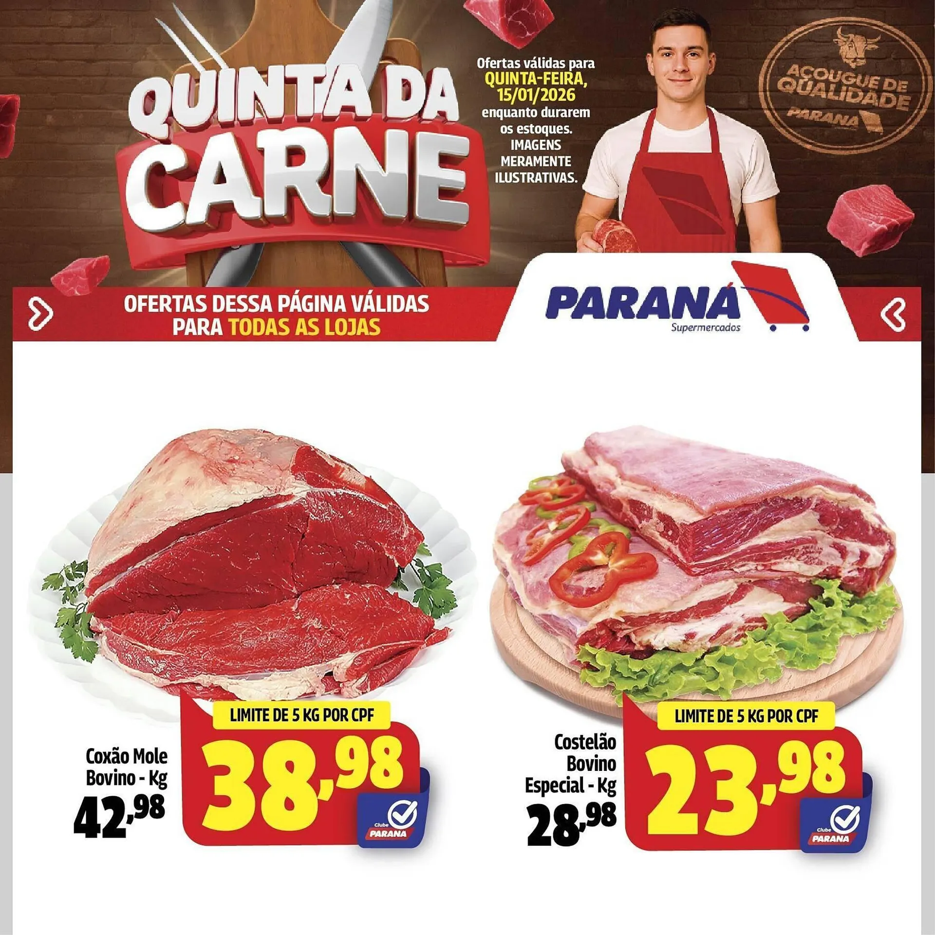 Encarte de Folheto Supermercado Paraná 15 de janeiro até 15 de janeiro 2026 - Pagina 1