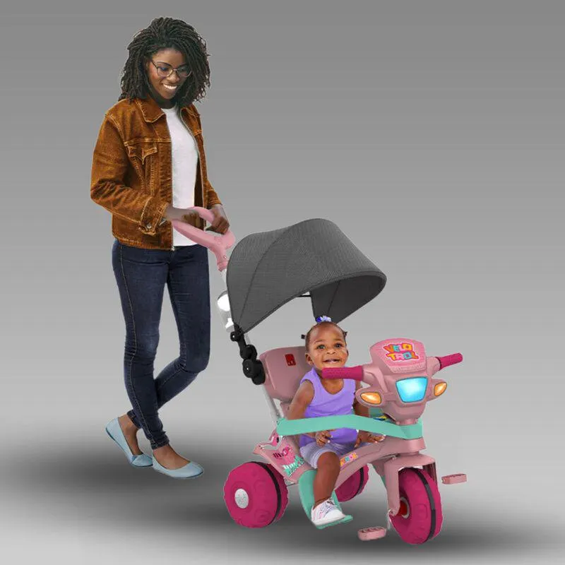 Velotrol com Capota Passeio e Pedal