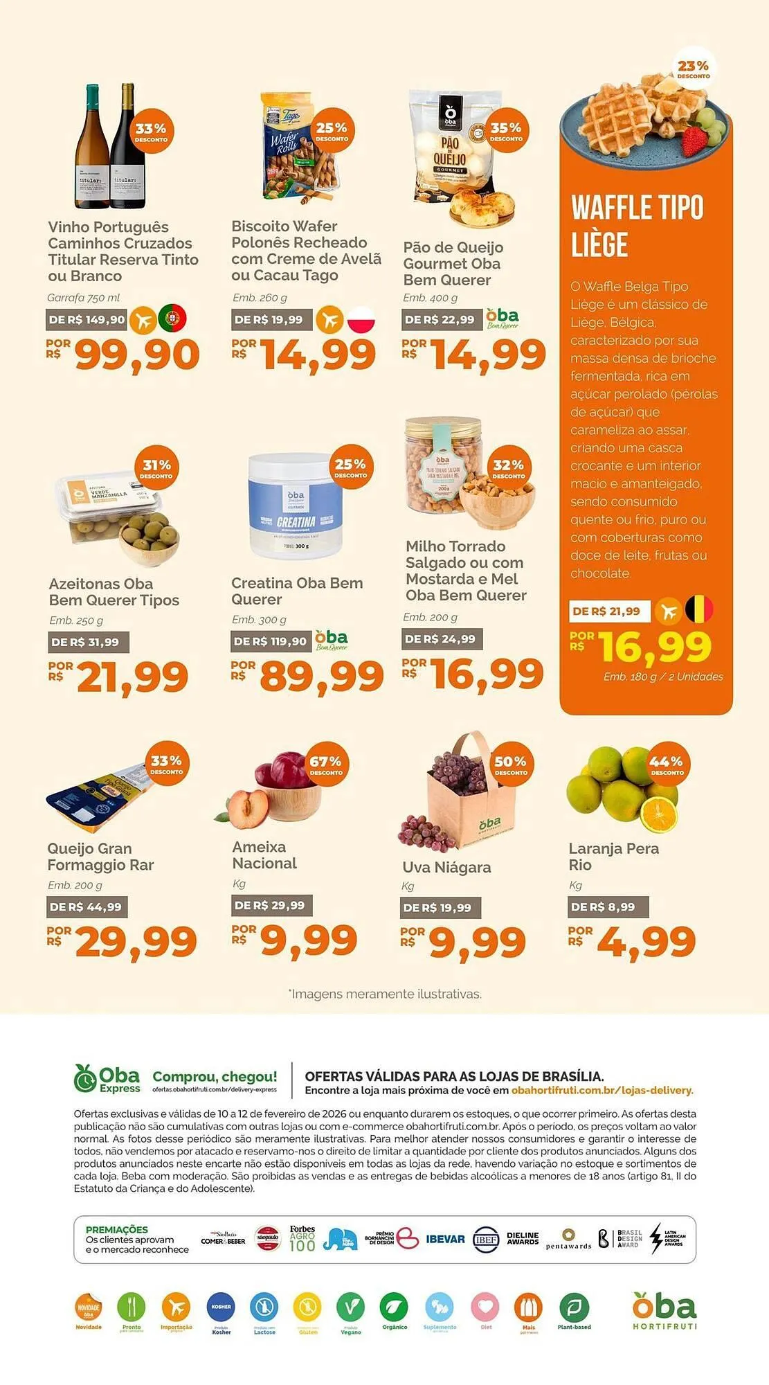 Encarte de Folheto Oba Hortifruti 10 de fevereiro até 12 de fevereiro 2026 - Pagina 8