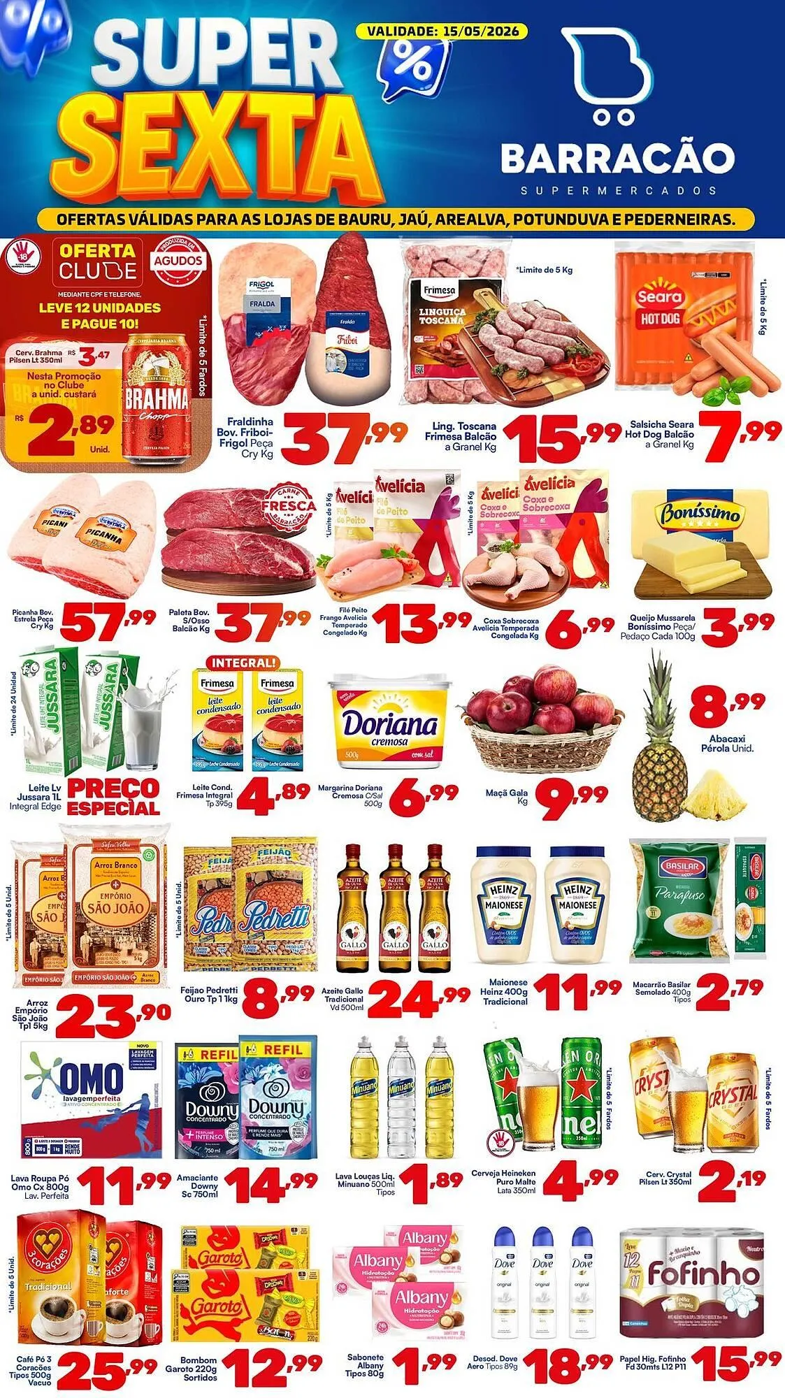 Encarte de Catálogo Barracão Supermercado 15 de maio até 15 de maio 2026 - Pagina 1