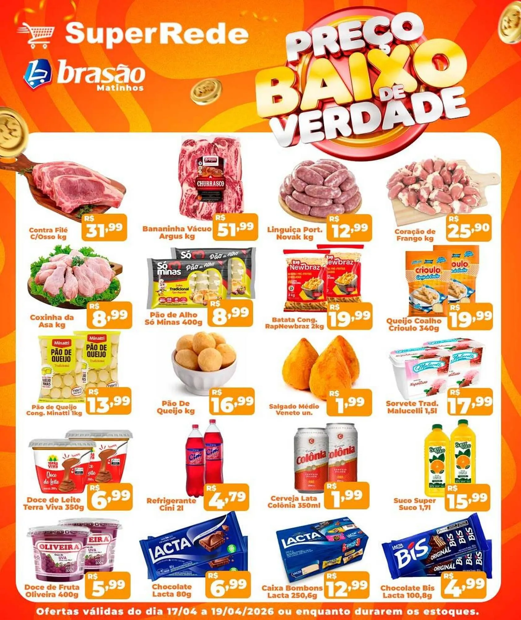 Encarte de Catálogo Super Rede Atacadista 17 de abril até 19 de abril 2026 - Pagina 1