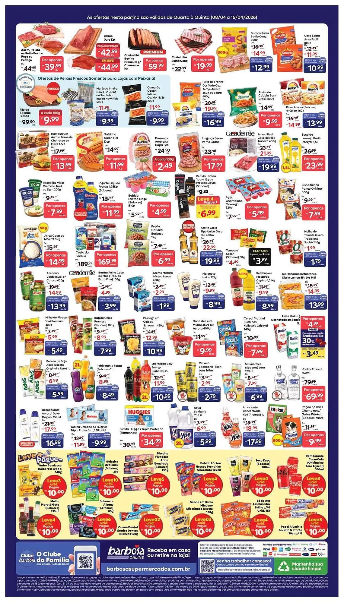 Encarte de Tabloide Barbosa Supermercados 9 de abril até 16 de abril 2026 - Pagina 2