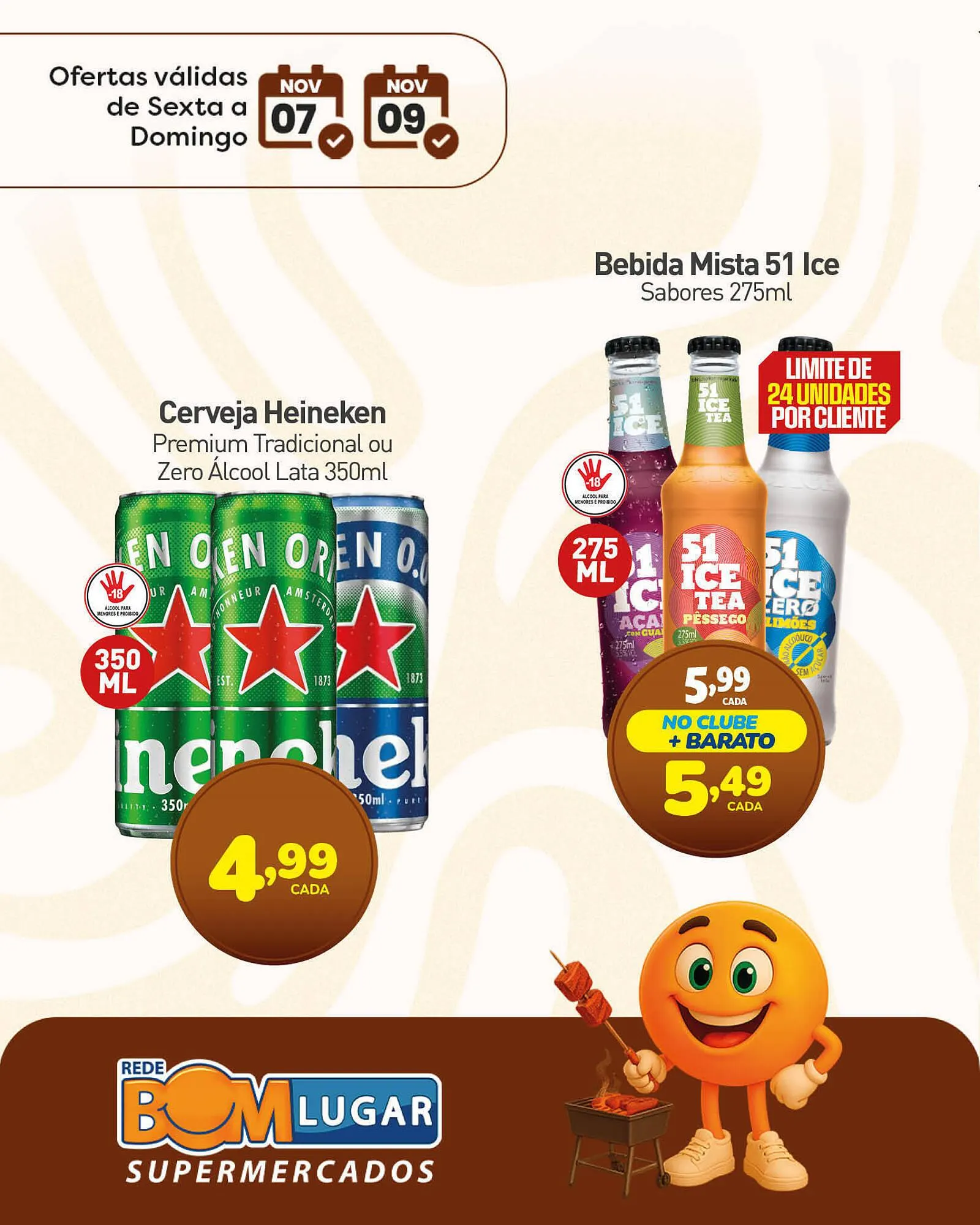 Encarte de Folheto Rede Bom Lugar 8 de novembro até 9 de novembro 2025 - Pagina 1