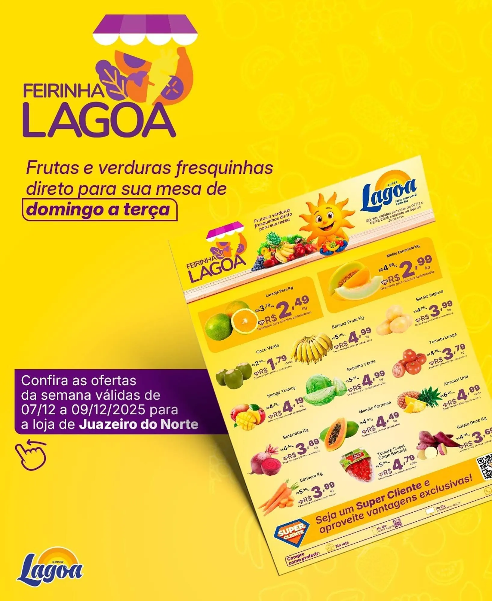 Encarte de Encarte Super Lagoa 7 de dezembro até 9 de dezembro 2025 - Pagina 1