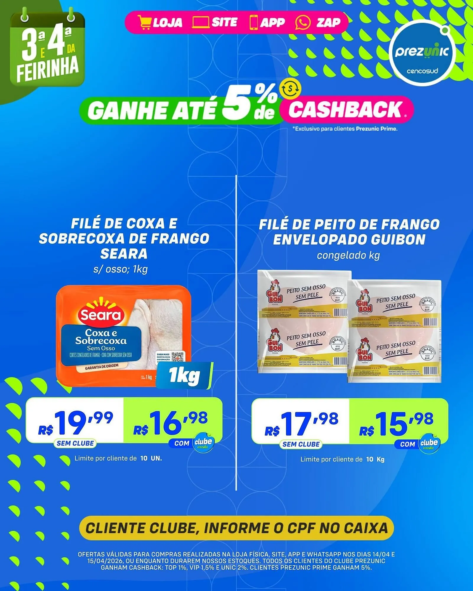 Encarte de Encarte Prezunic 14 de abril até 15 de abril 2026 - Pagina 5