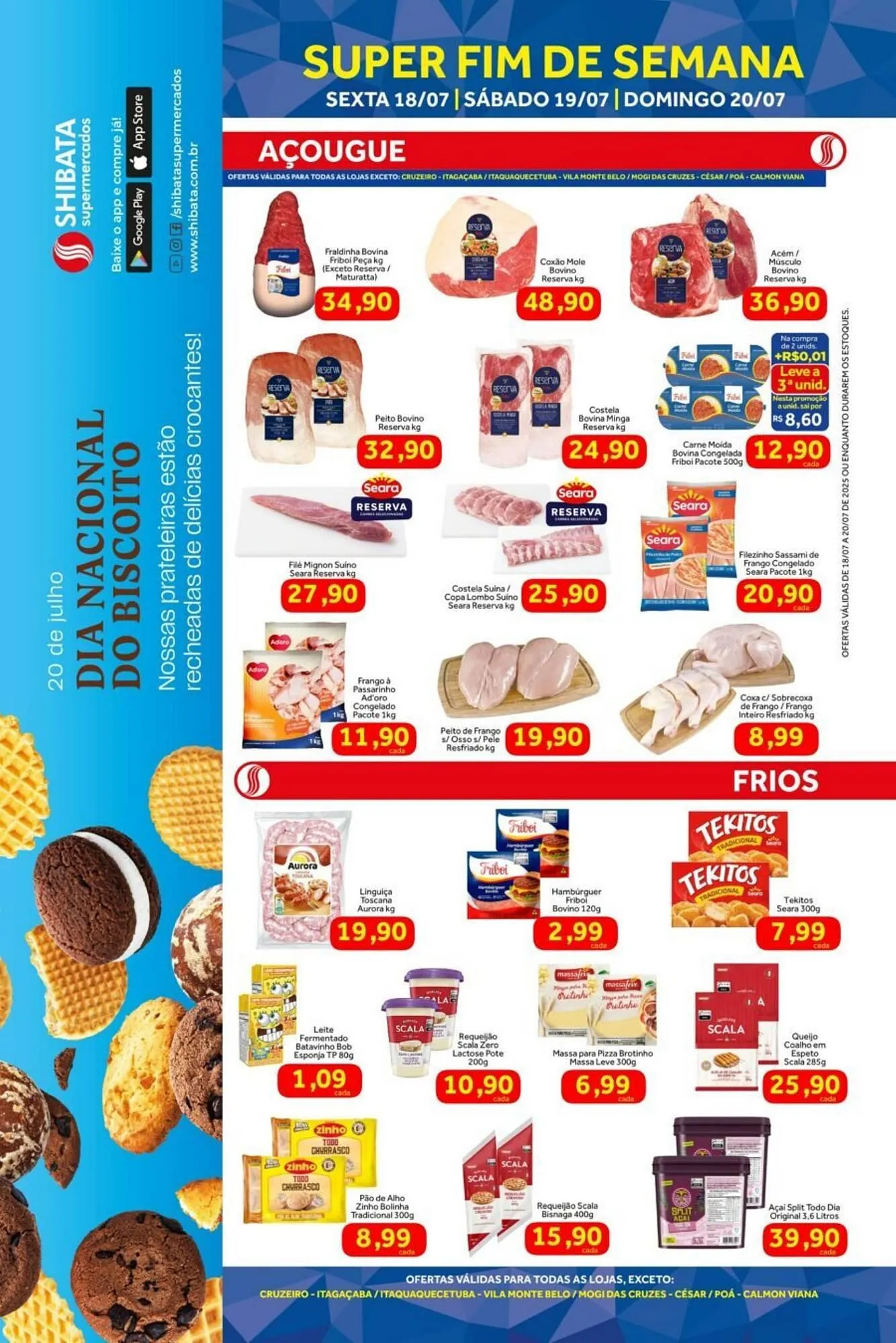 Encarte de Catálogo Shibata Supermercados 18 de julho até 20 de julho 2025 - Pagina 1