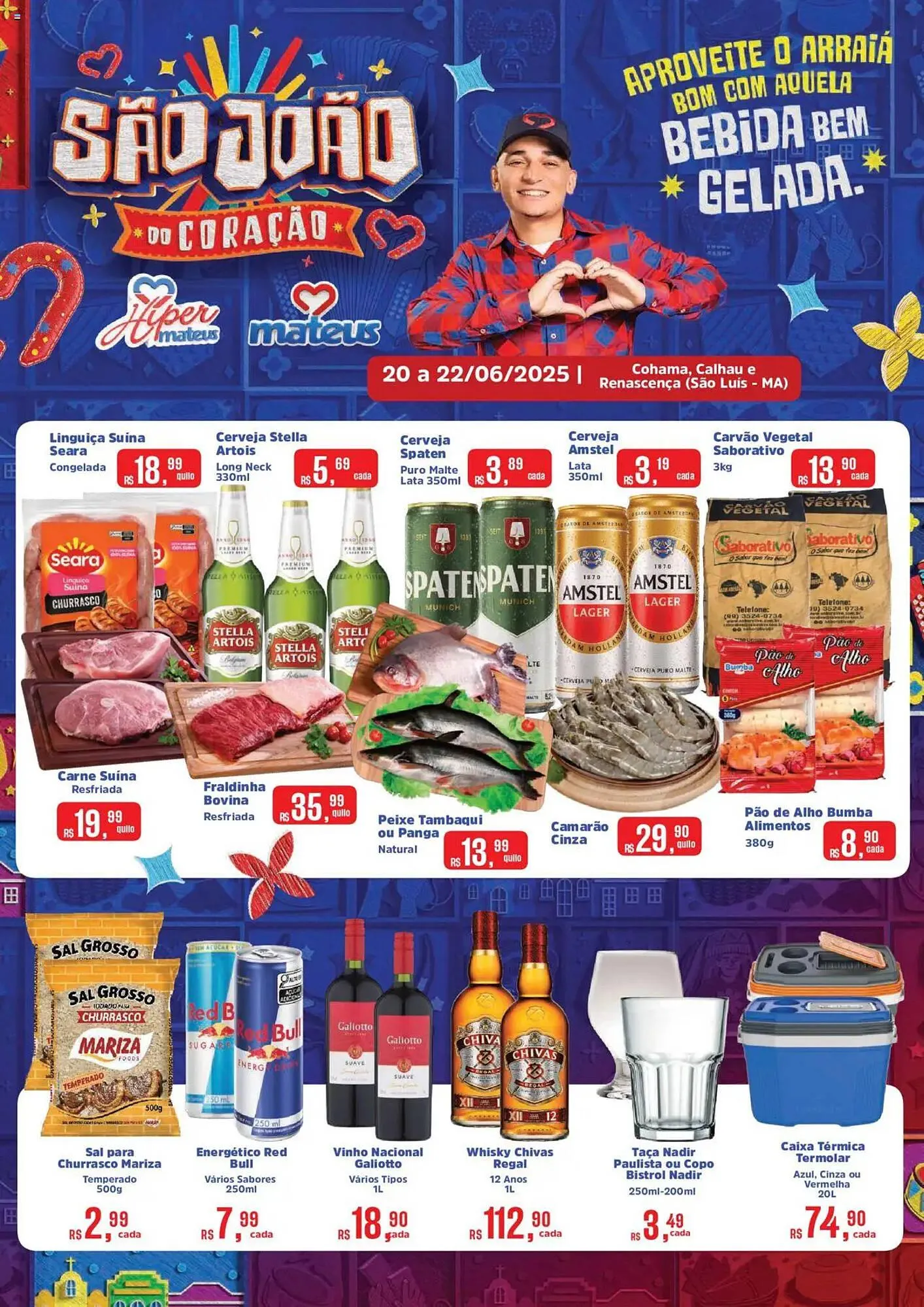 Encarte de Catálogo Supermercados Mateus 20 de junho até 22 de junho 2025 - Pagina 1