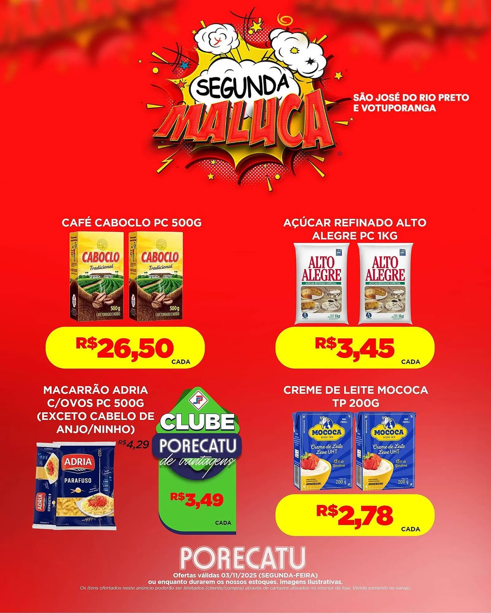 Encarte de Catálogo Supermercado Porecatu 3 de novembro até 3 de novembro 2025 - Pagina 3