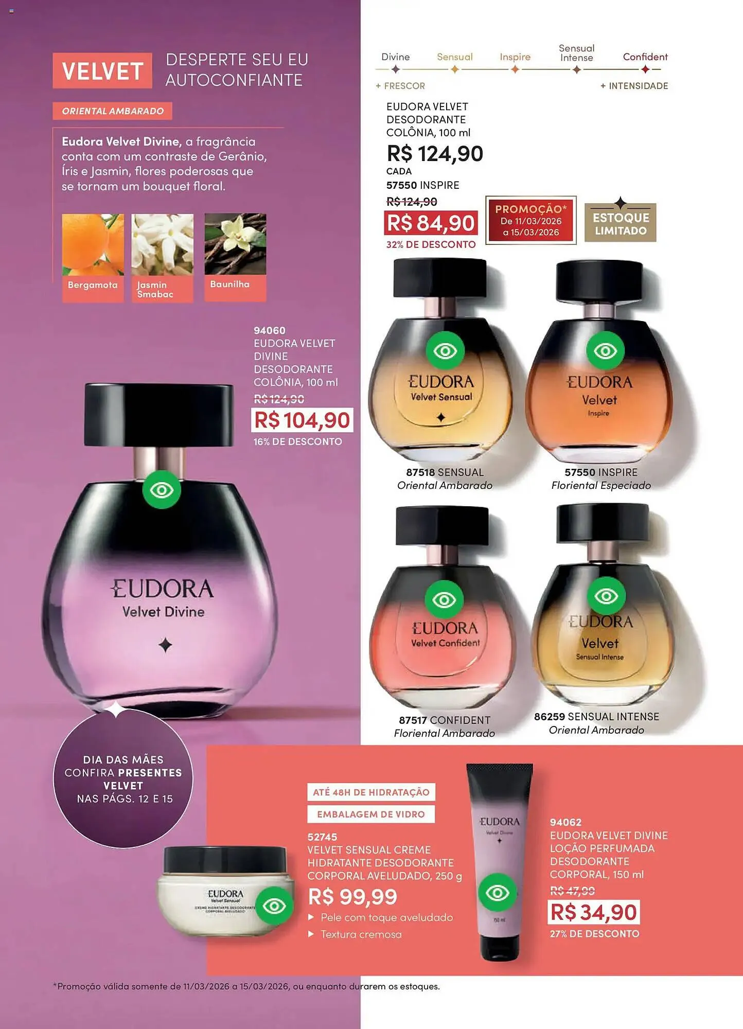 Encarte de Catálogo Eudora 11 de março até 10 de abril 2026 - Pagina 82
