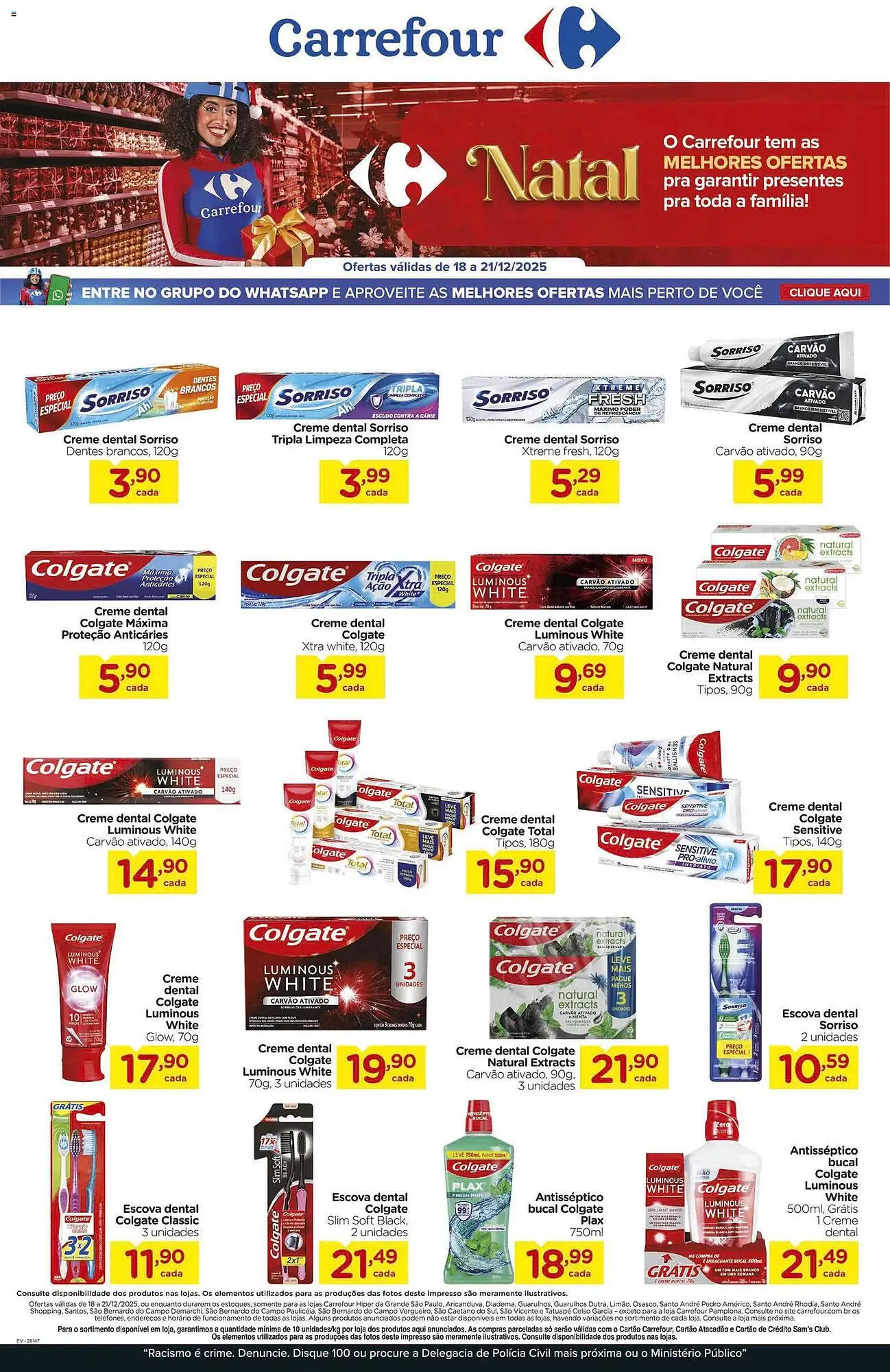 Encarte de Folheto Carrefour 18 de dezembro até 21 de dezembro 2025 - Pagina 1