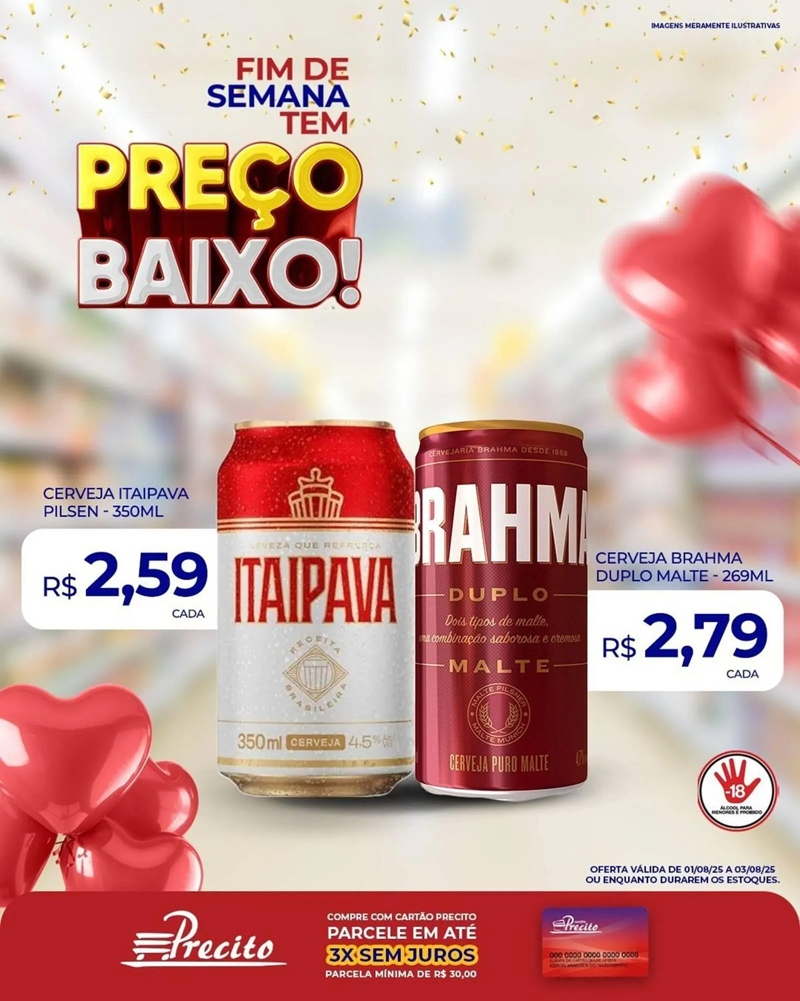 Encarte de Catálogo Supermercado Precito 1 de agosto até 3 de agosto 2025 - Pagina 1