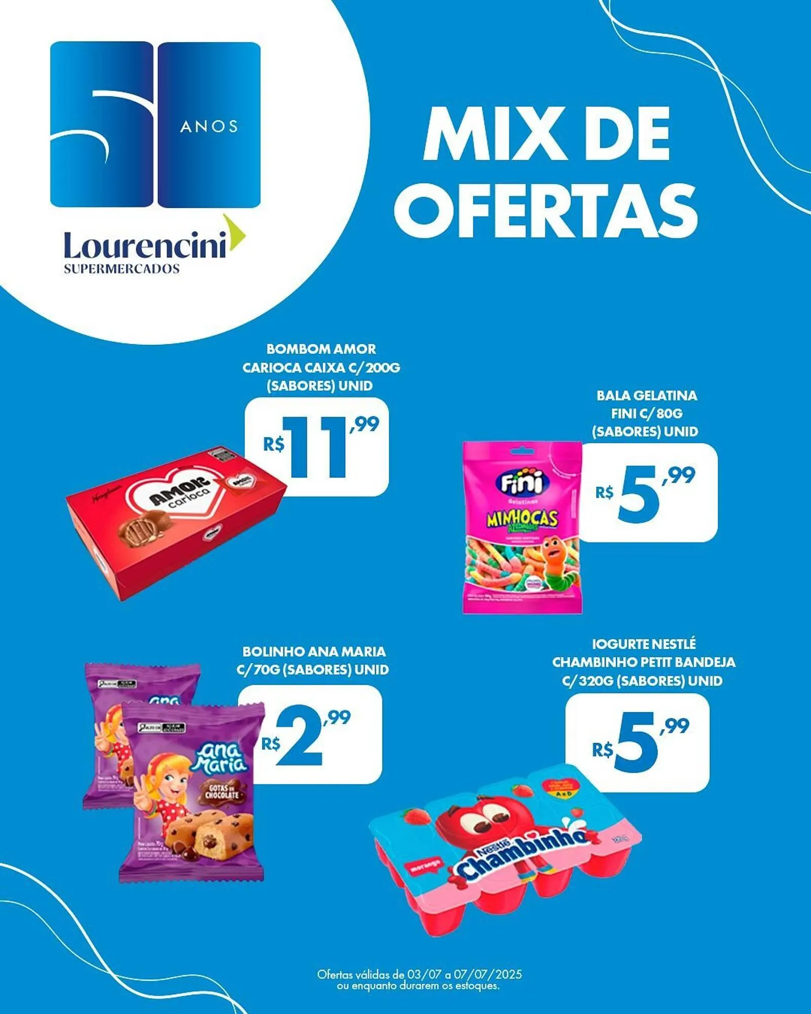 Encarte de Catálogo Lourencini Supermercados 5 de julho até 7 de julho 2025 - Pagina 2