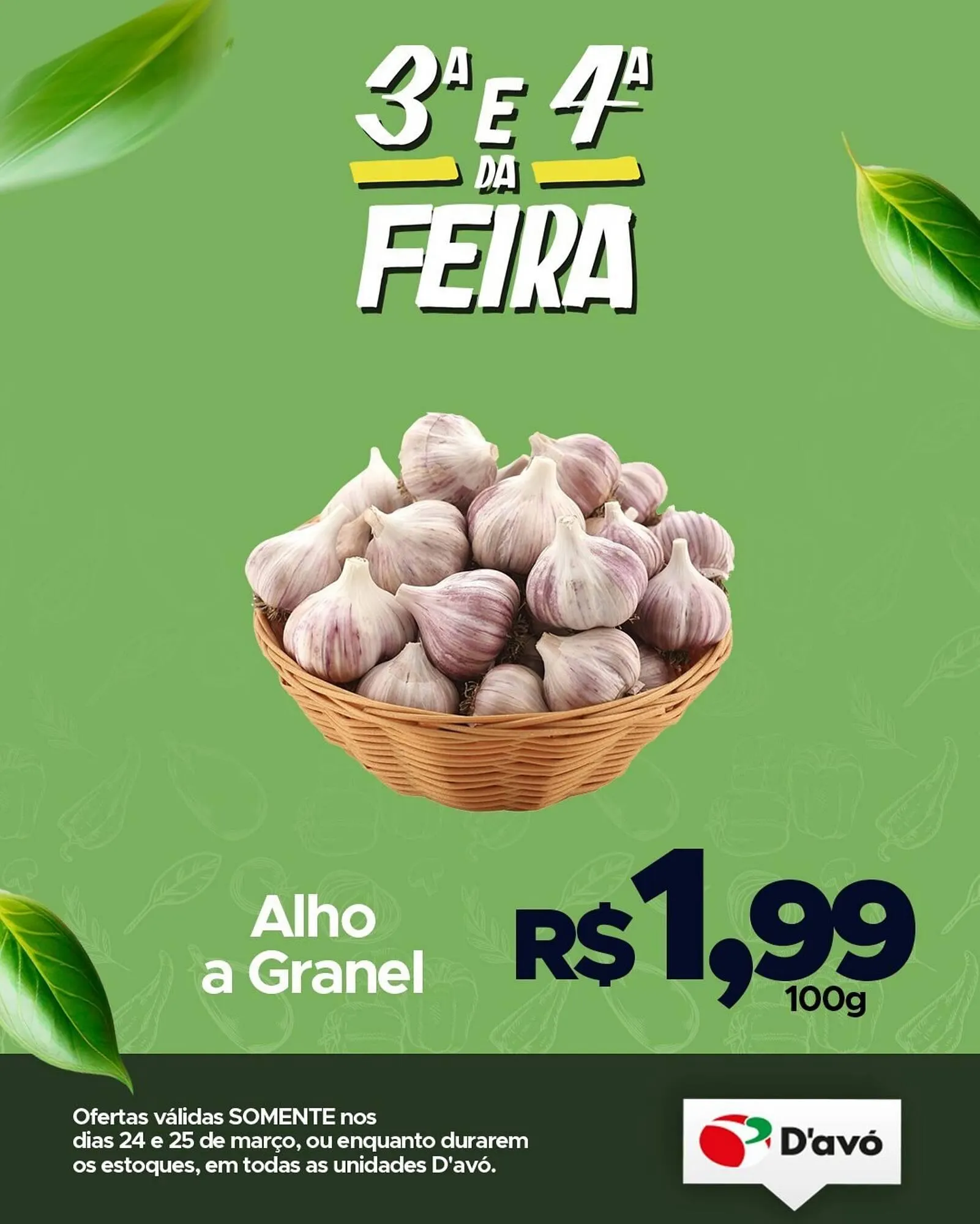 Encarte de Catálogo D'avó Supermercado 24 de março até 25 de março 2026 - Pagina 1