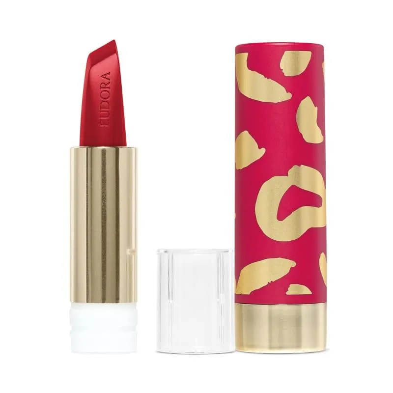 Combo Glamourosa e Envolvente: Batom Vermelho 3,4g + Case Rosa