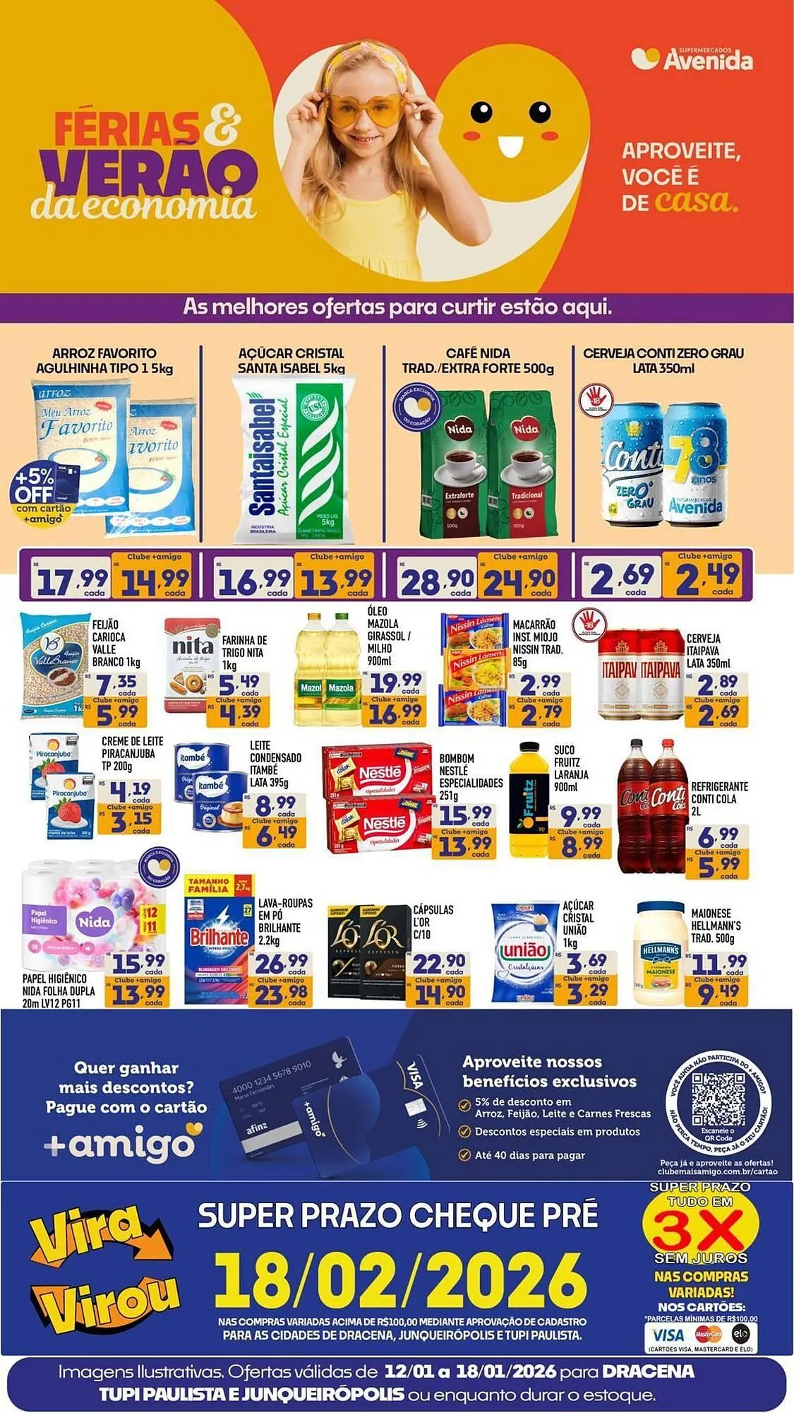 Encarte de Catálogo Supermercados Avenida 12 de janeiro até 18 de janeiro 2026 - Pagina 1