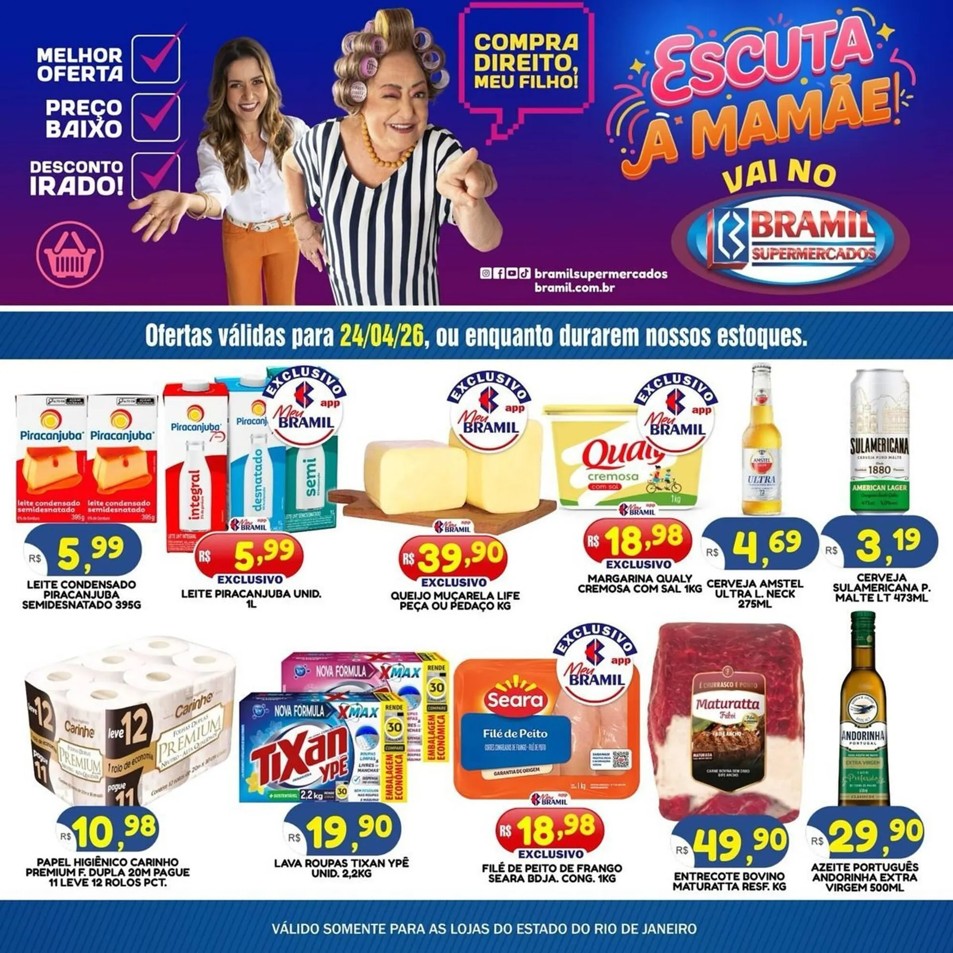 Encarte de Encarte Bramil Supermercados 24 de abril até 24 de abril 2026 - Pagina 1