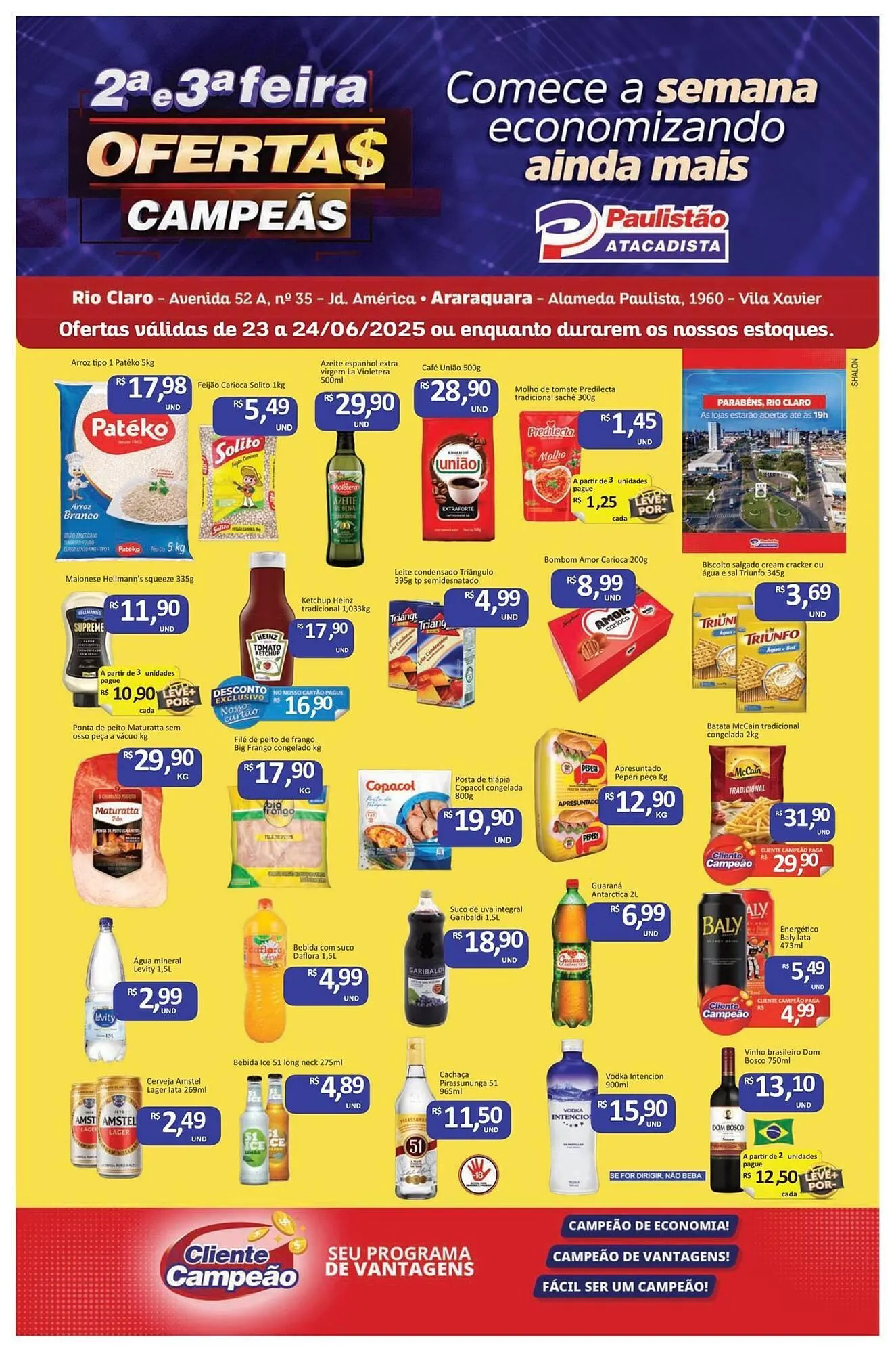Encarte de Catálogo Paulistão Supermercados 23 de junho até 24 de junho 2025 - Pagina 1